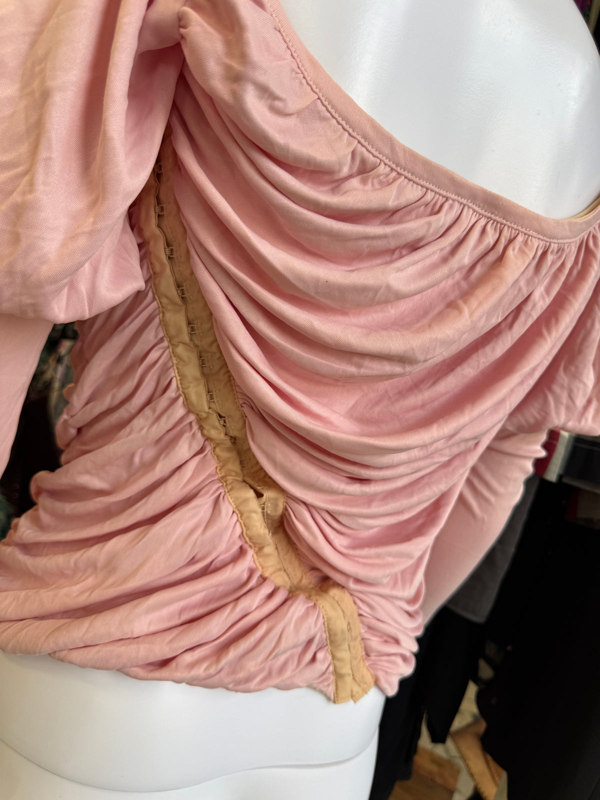 Top corsetto Dolce & Gabbana manica sbuffo 00s