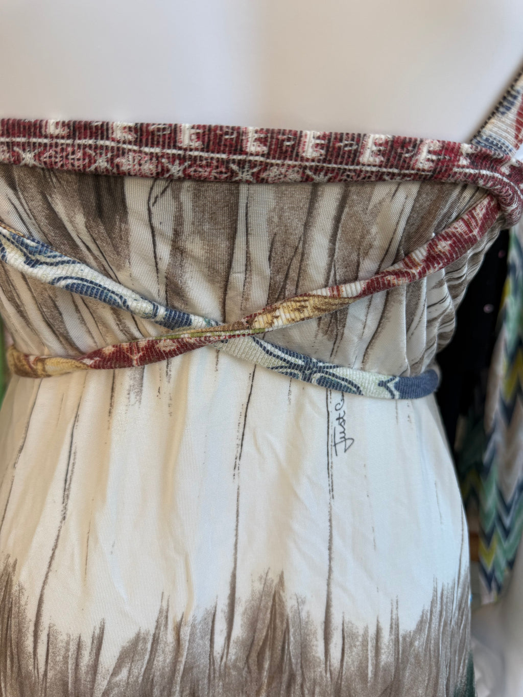 Top Roberto Cavalli SS2006 patchwork maiolica