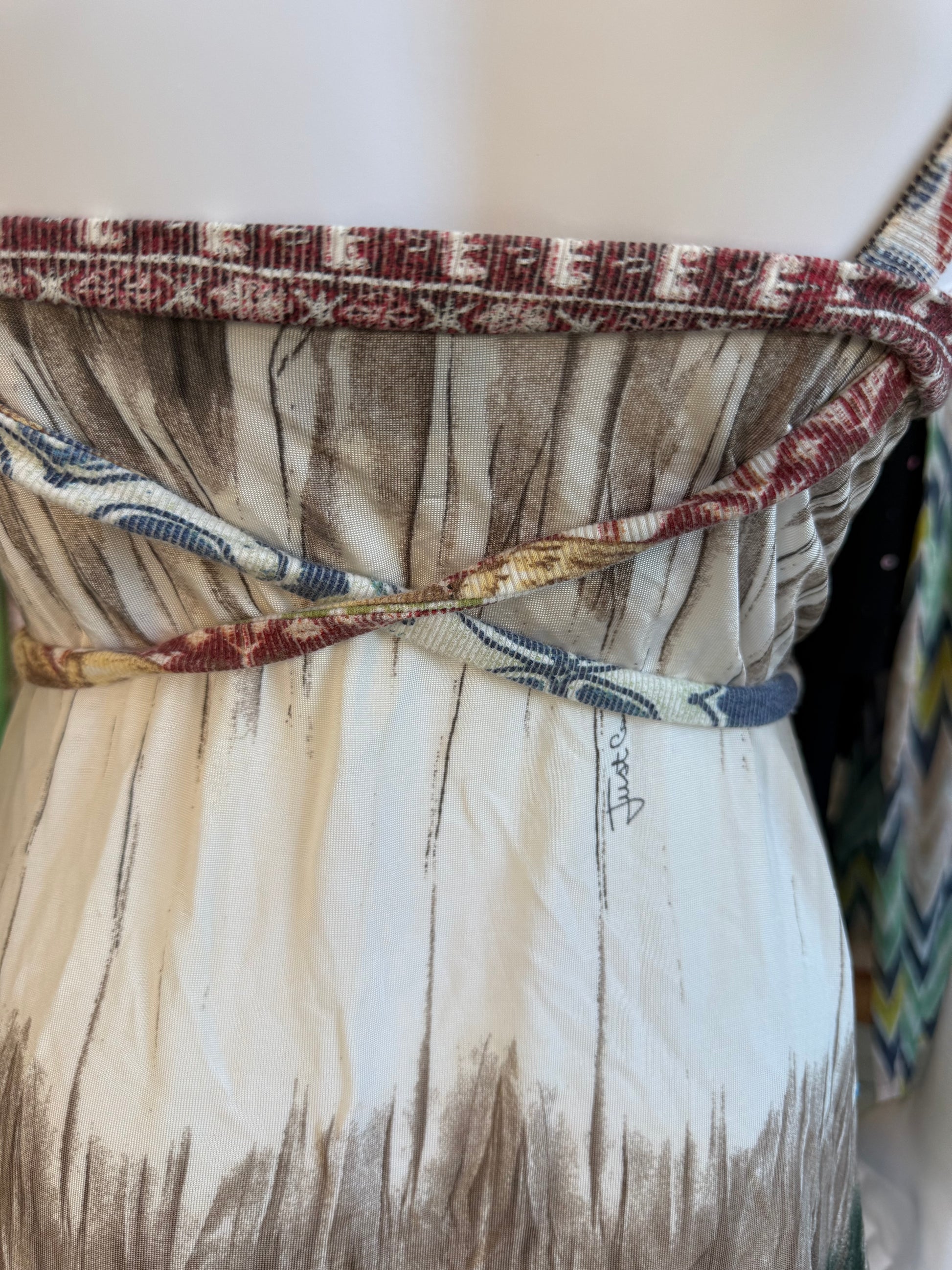 Top Roberto Cavalli SS2006 patchwork maiolica