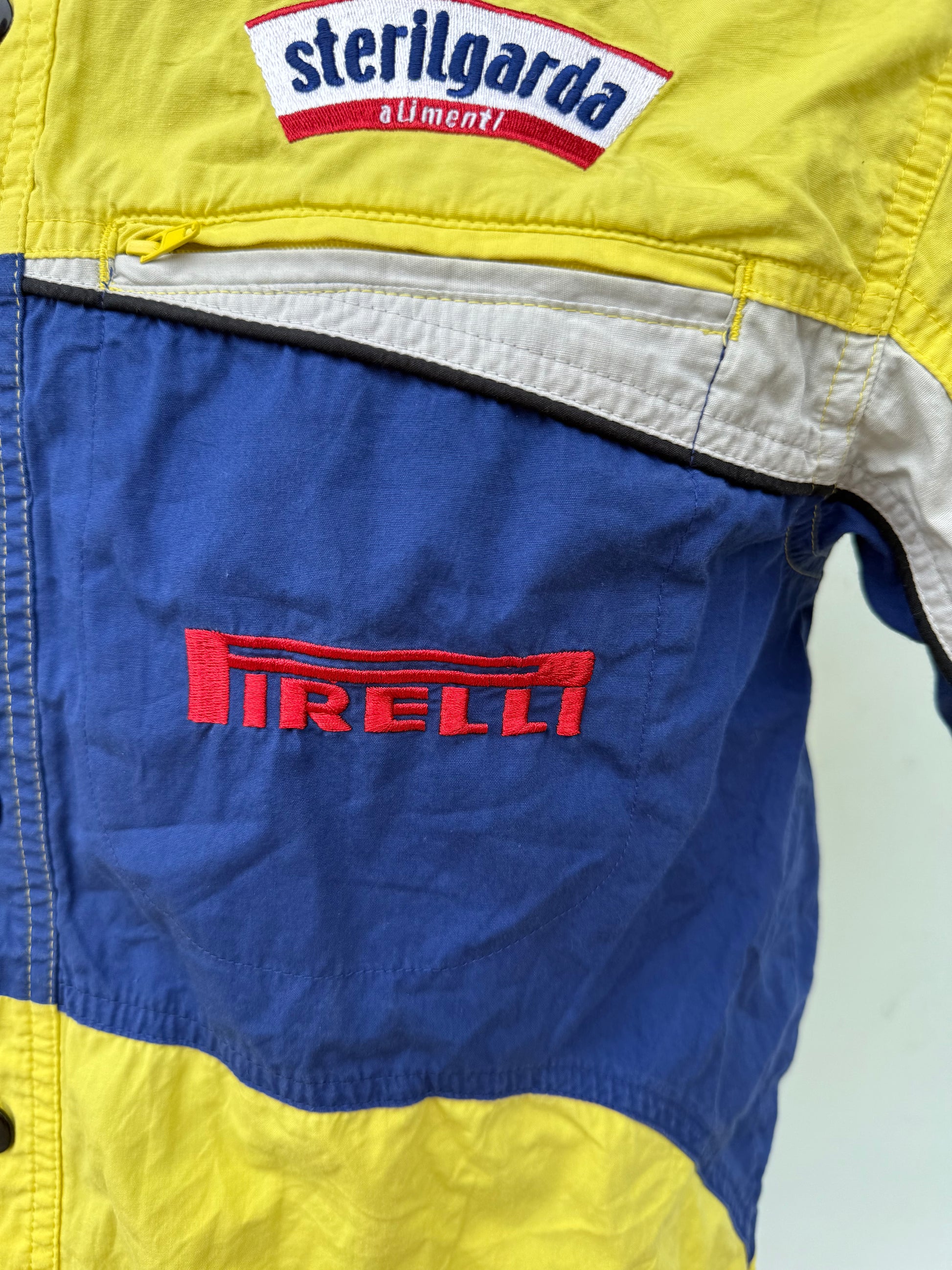 Camicia sportiva ciclista con ricami sponsor