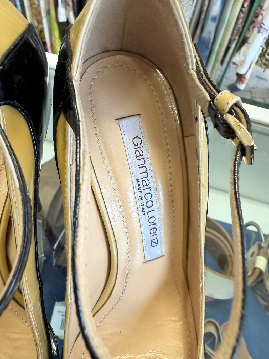 Décolleté Gianmarco Lorenzi 14 cm vernice