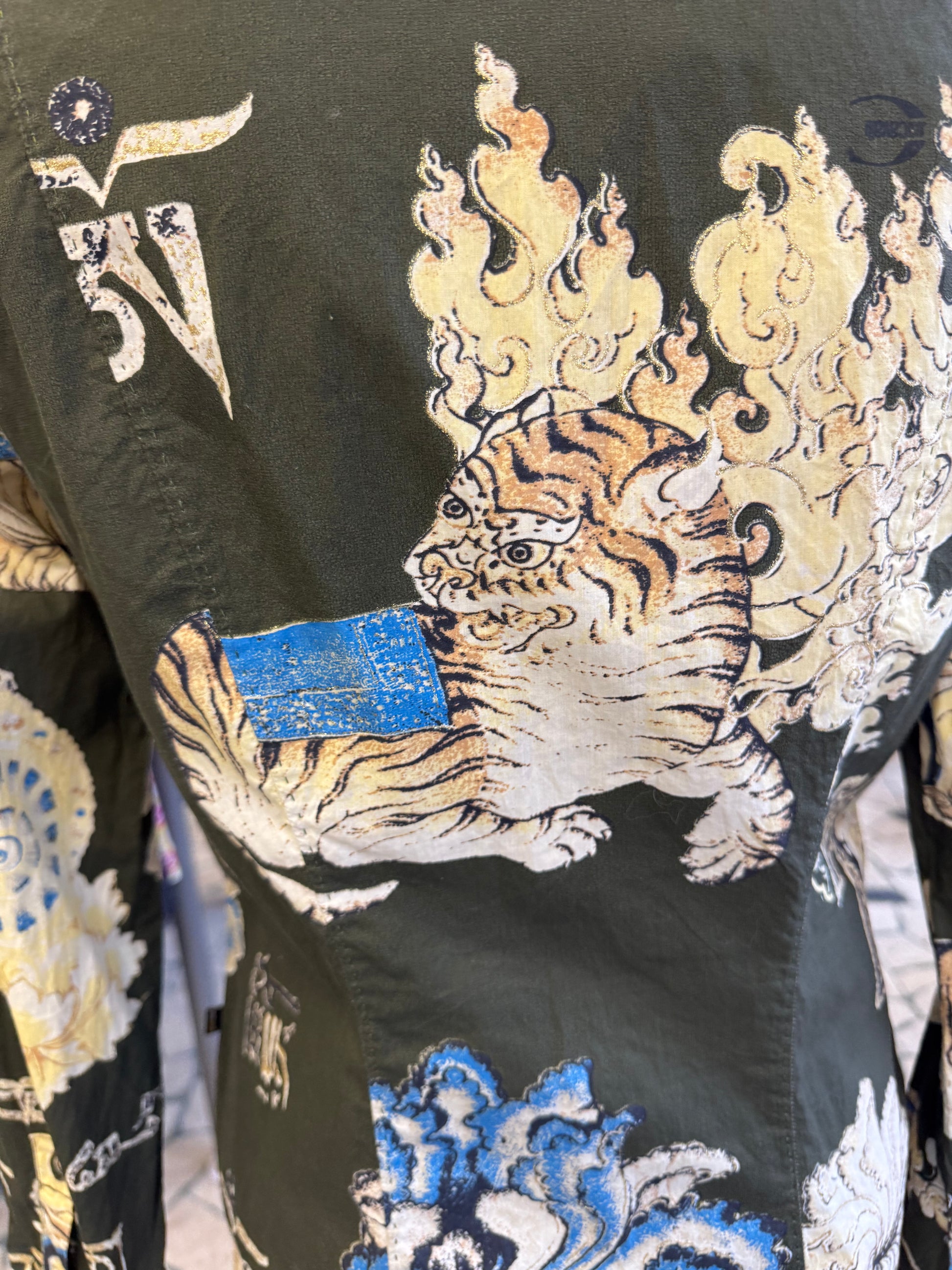 Camicia Roberto Cavalli stampa Tibet 2000”
