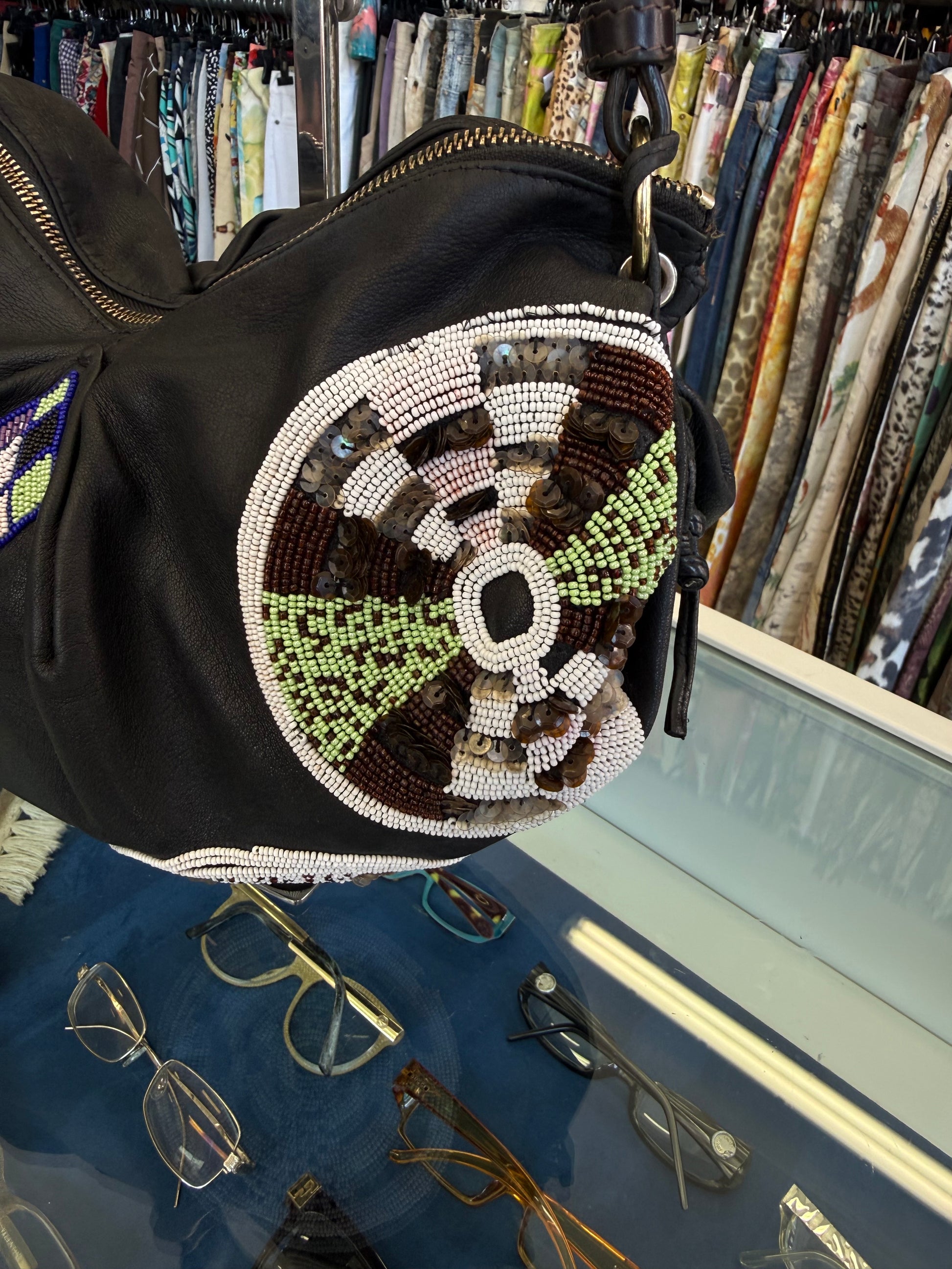 Borsa Etro ricamata in perline navajo 00s