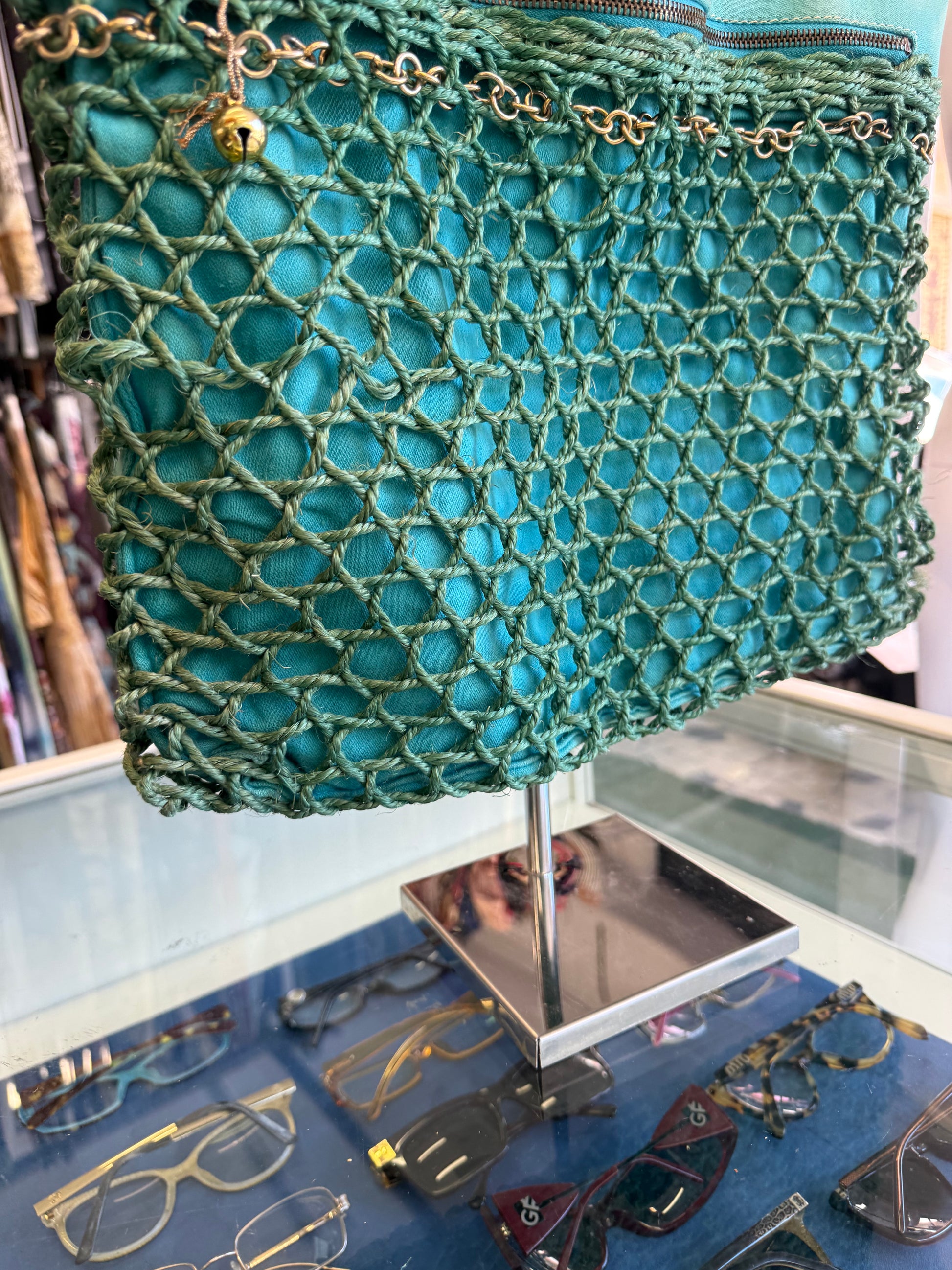 Borsa estiva Roberta Di Camerino paglia intrecciata 60s