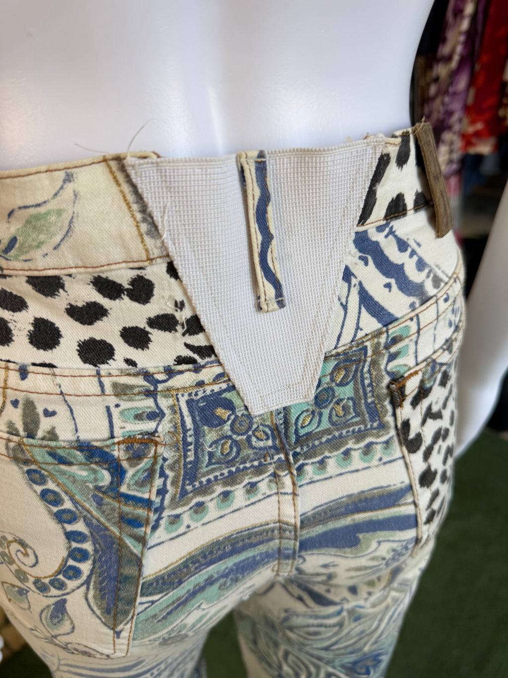 Jeans Roberto Cavalli SS2005 leopardo e fiori