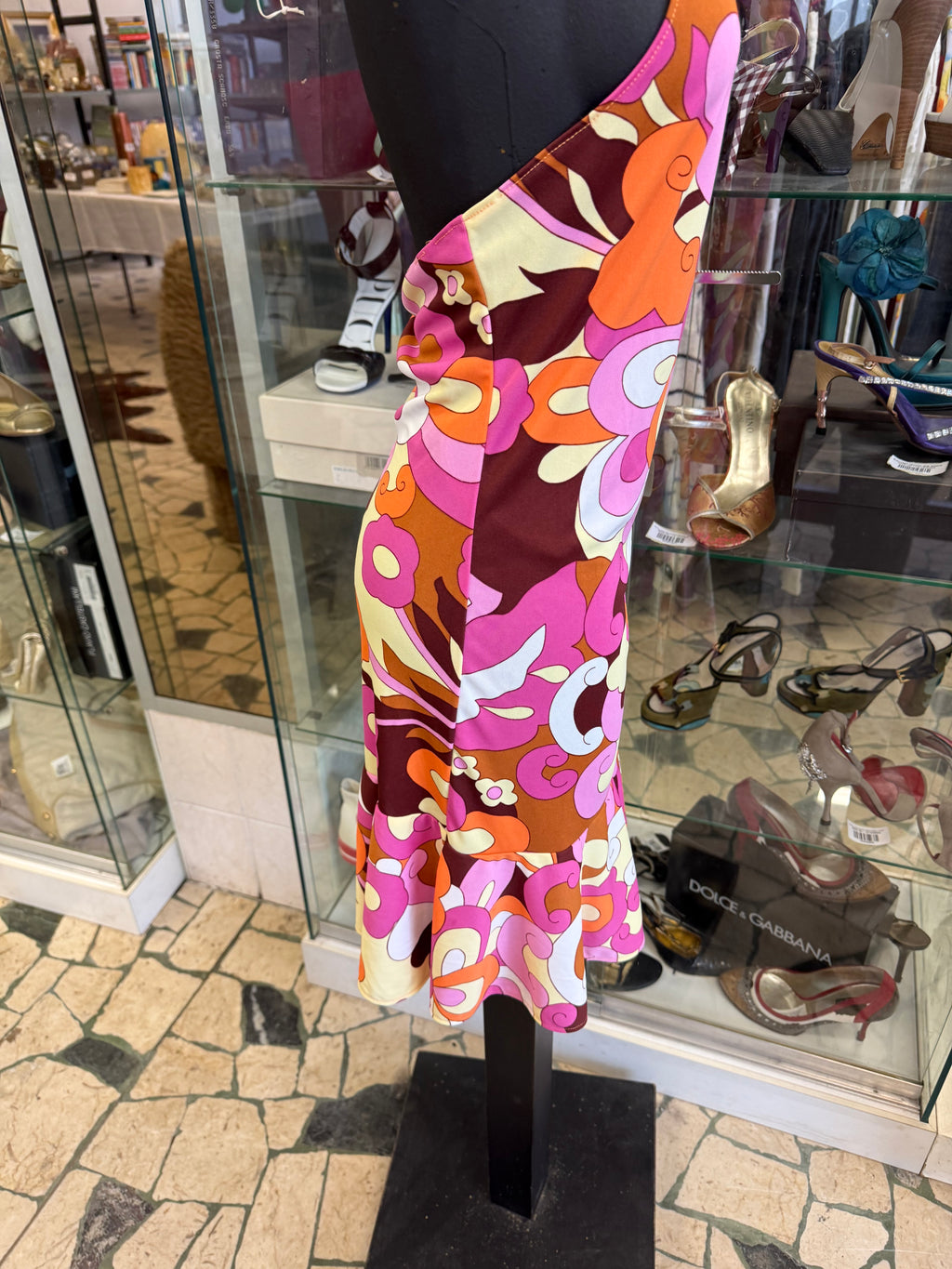 Abito D&G SS2004 stampa floreale