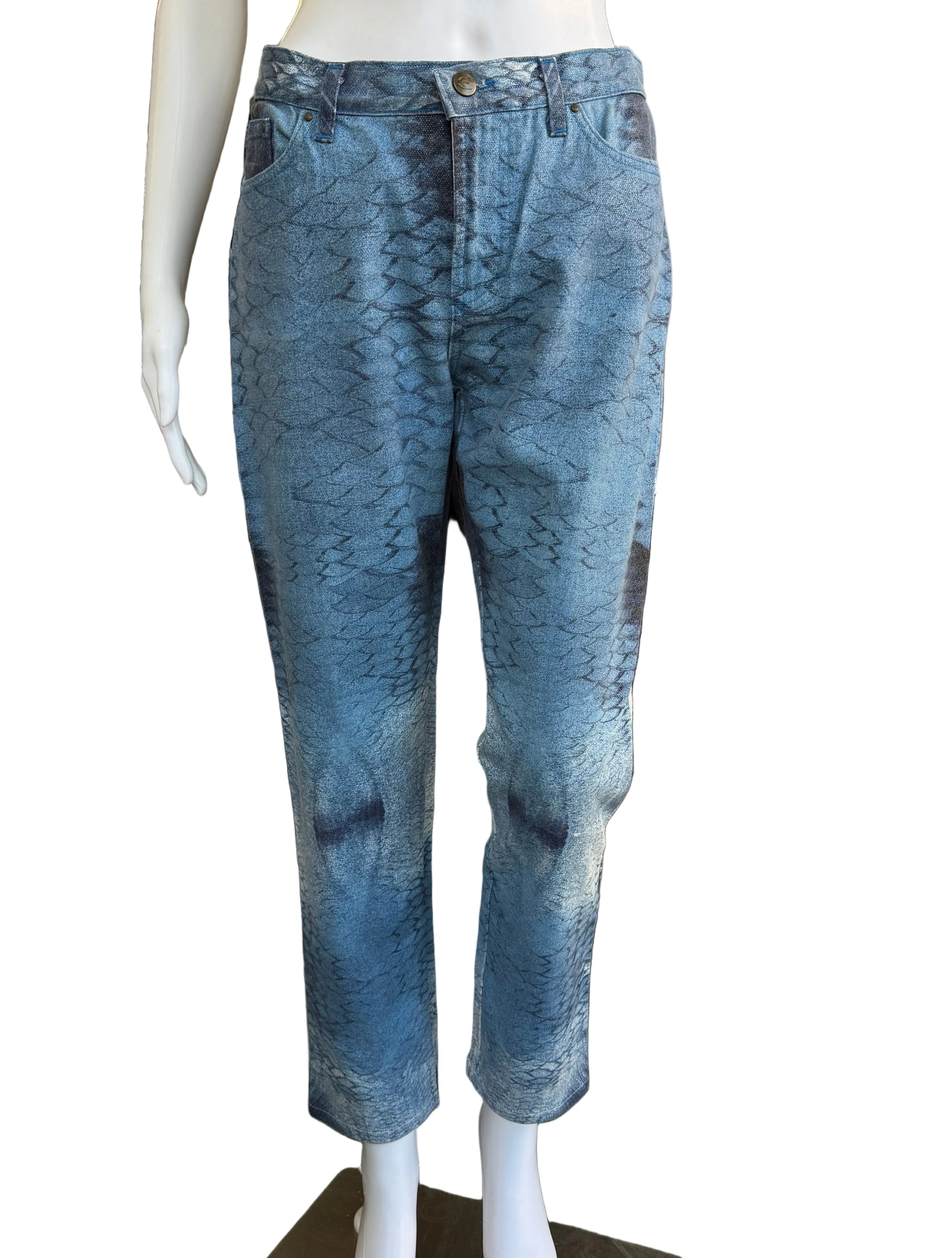 Jeans Roberto Cavalli blue fish 2000”