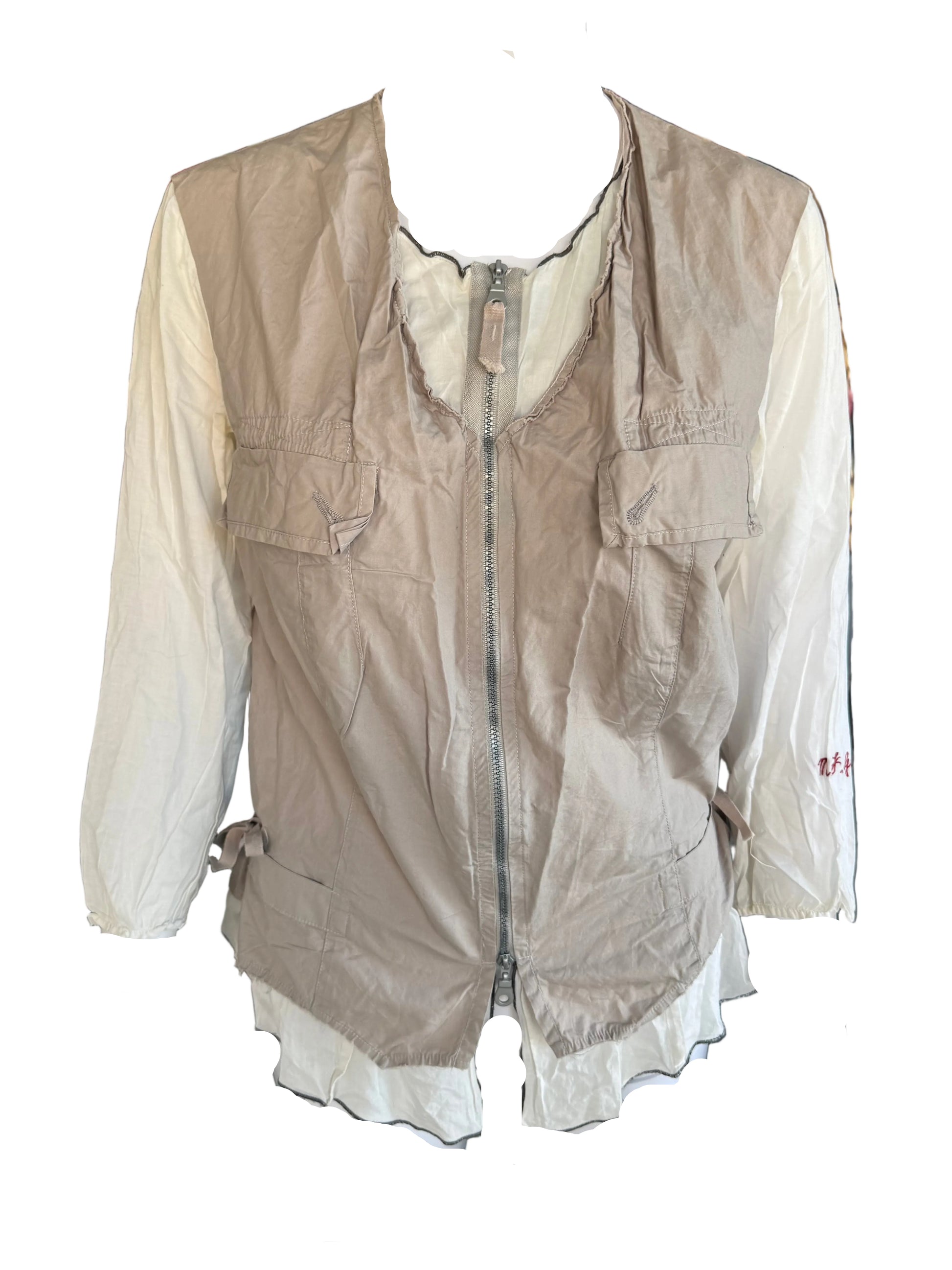 Giacca  Marithè + Francois Girbaud decostruita 00s