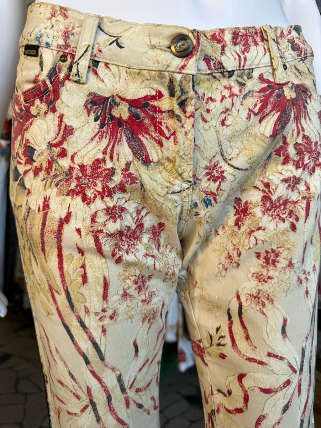 Jeans Roberto Cavalli bouquet di fiori 2000”
