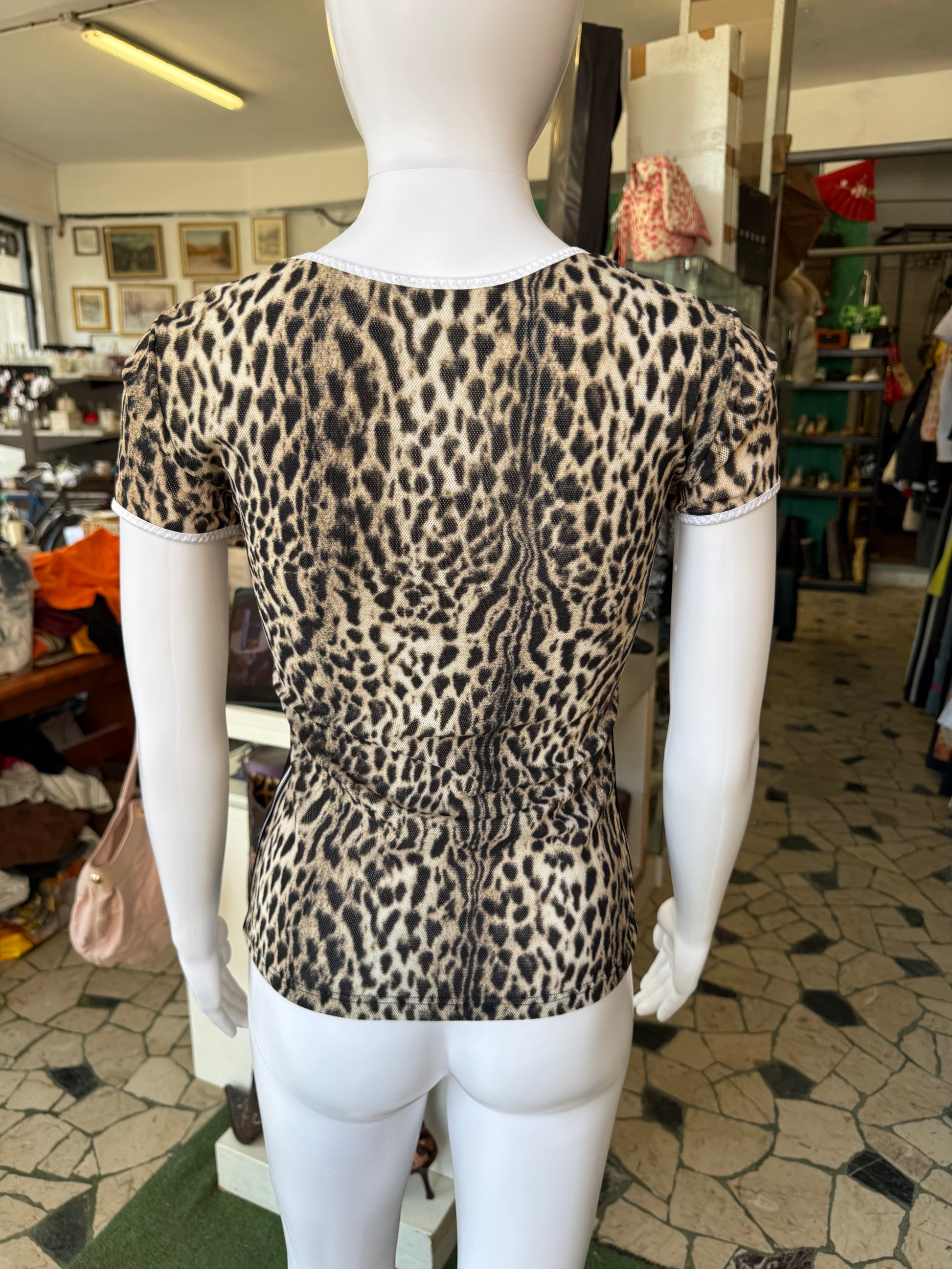 Top leopardo Roberto Cavalli 00s