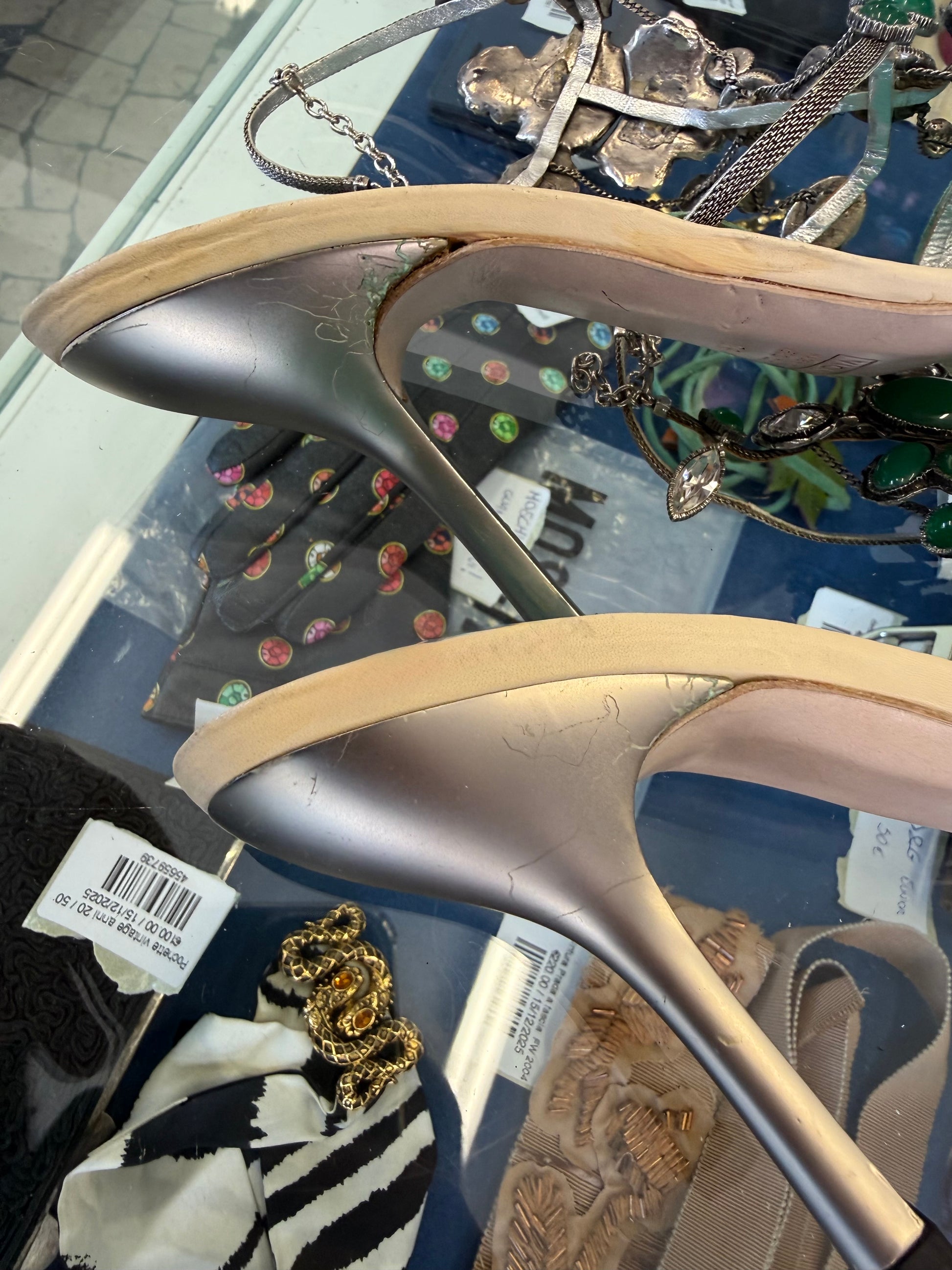 Sandali gioiello smeraldo Vicini by Giuseppe Zanotti 2000”