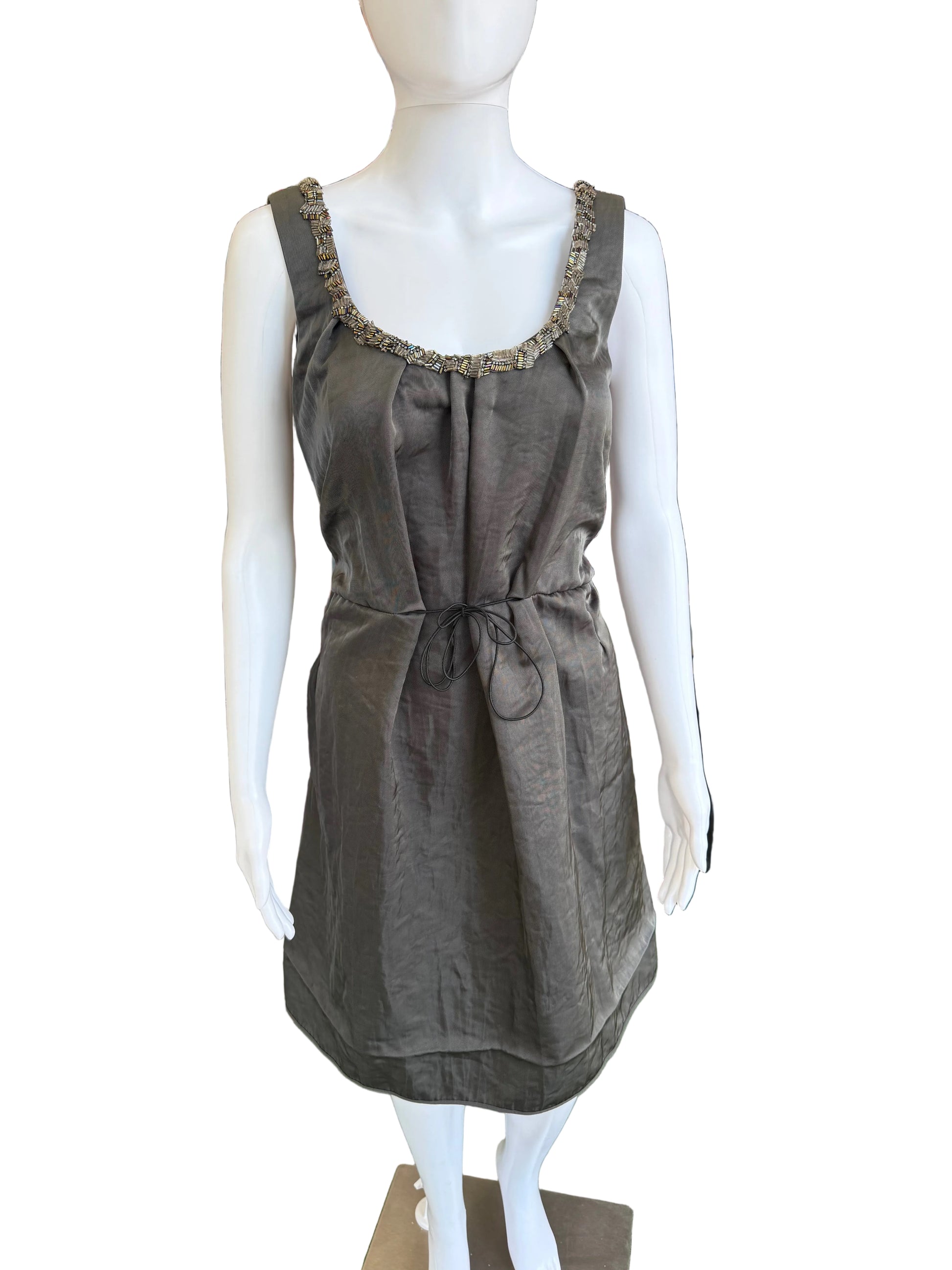 Abito Marni in nylon ricamato 00s