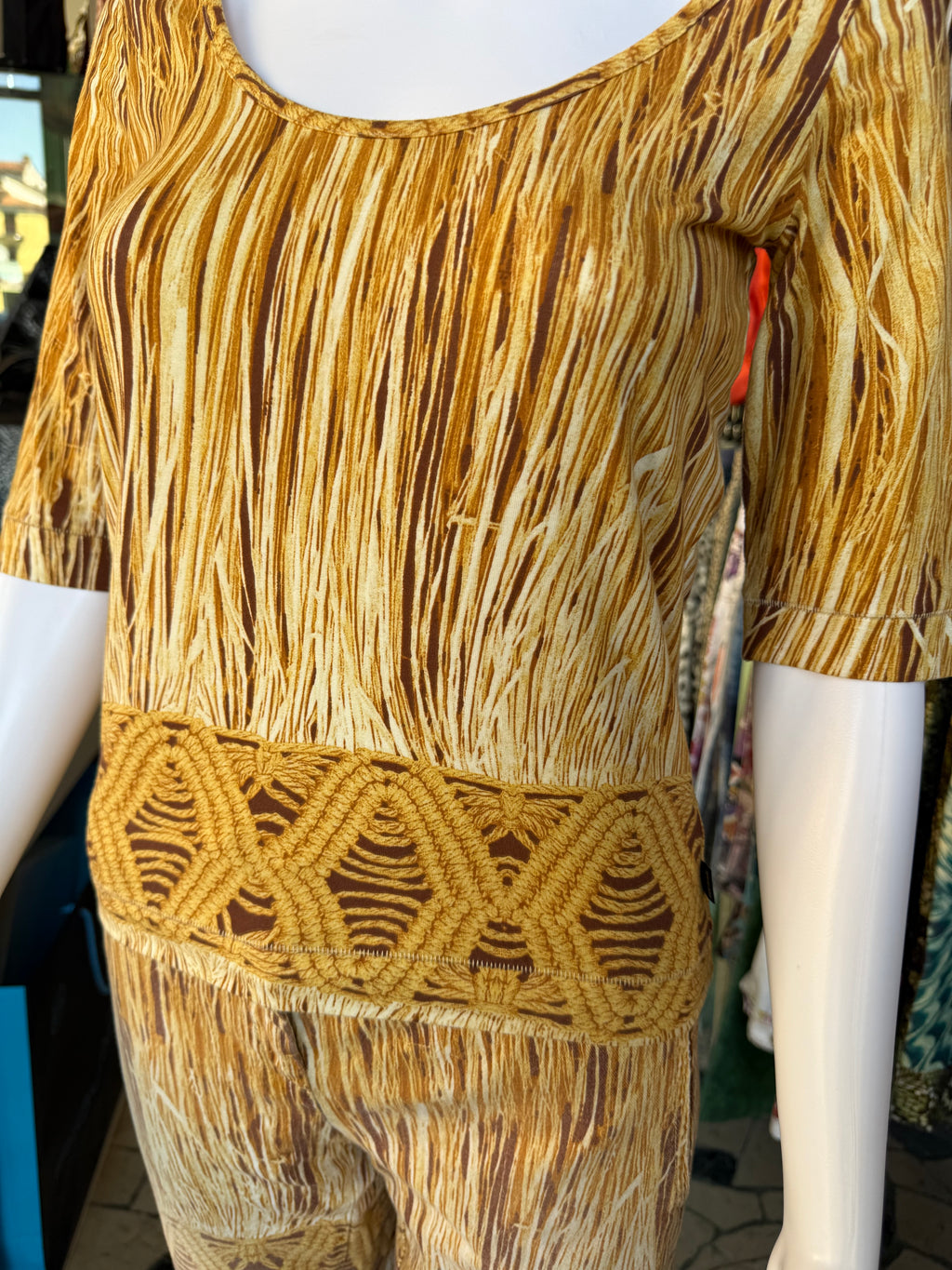 Completo Roberto Cavalli paglia ed intreccio 2000s