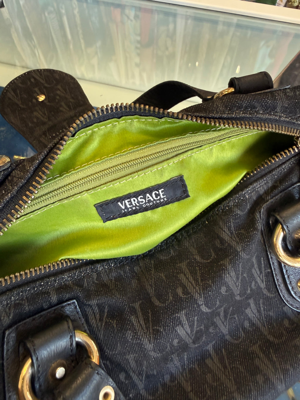 Borsa Versace logo pelle Y2K