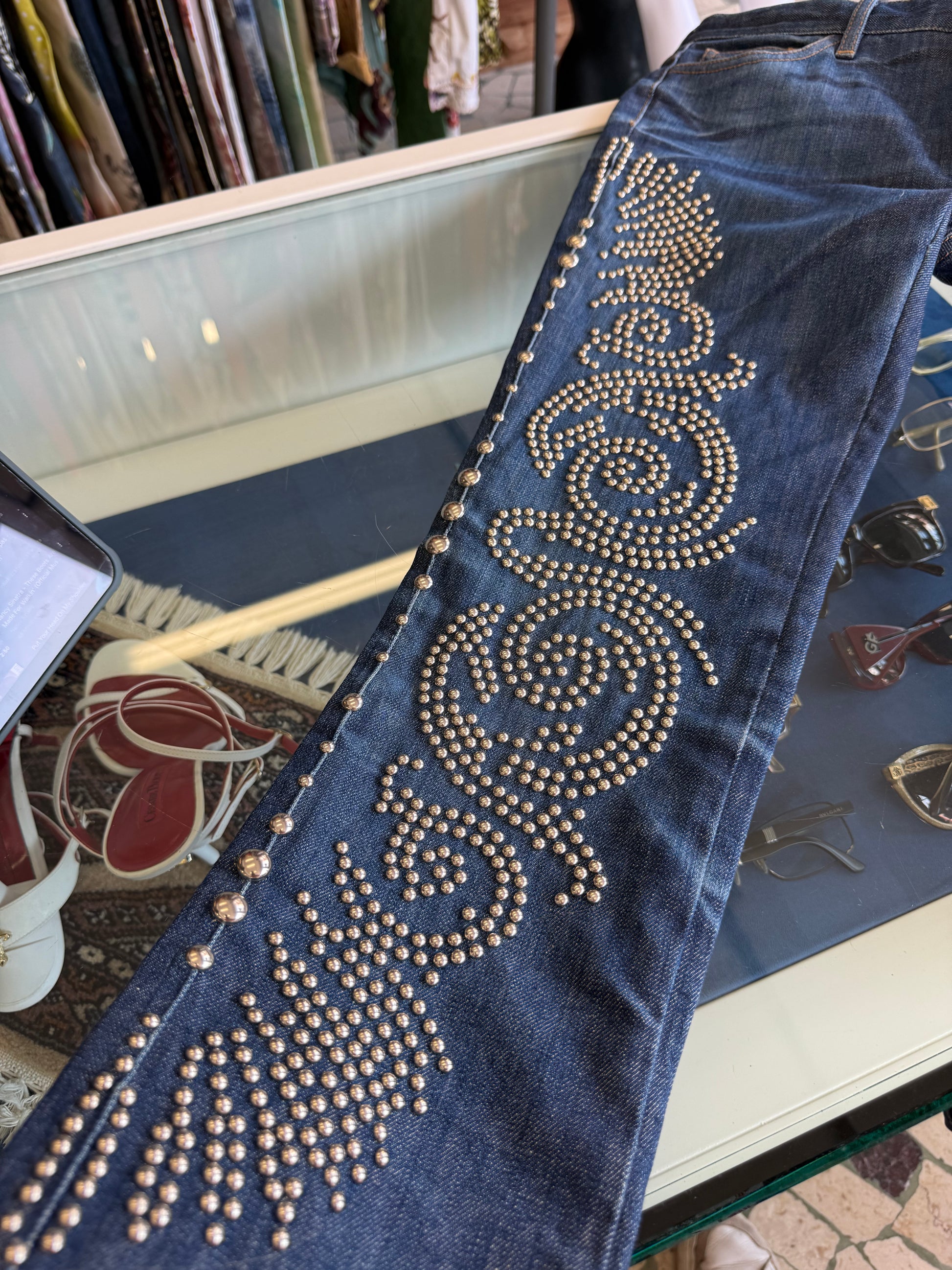 Jeans Versace borchie barocco SS2012