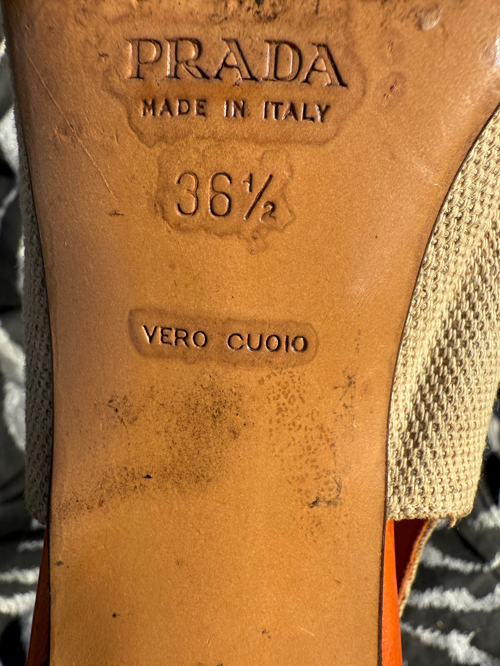 Sandali Slingback Prada 2000"