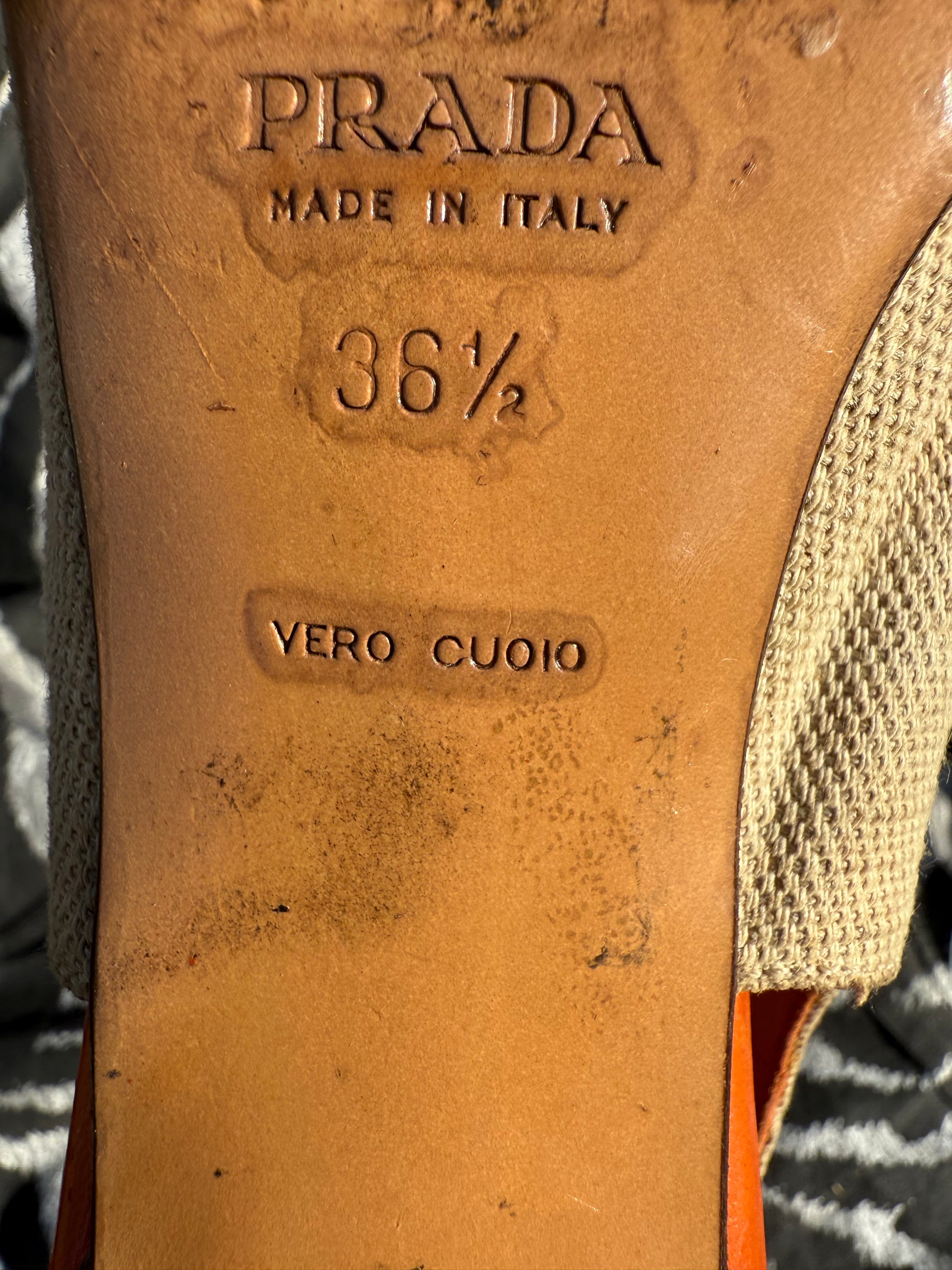 Sandali Slingback Prada 2000"