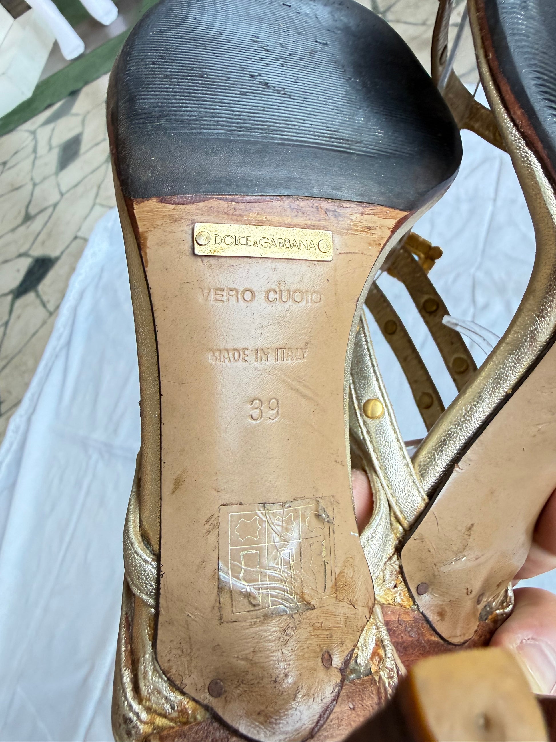 Sandali Dolce & Gabbana croce gioiello  00s