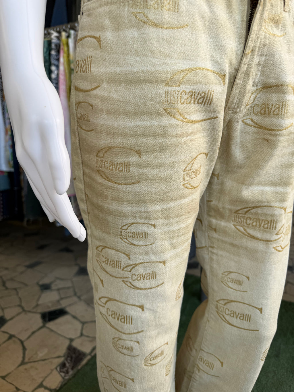 Jeans logo Roberto Cavalli Just 2000s