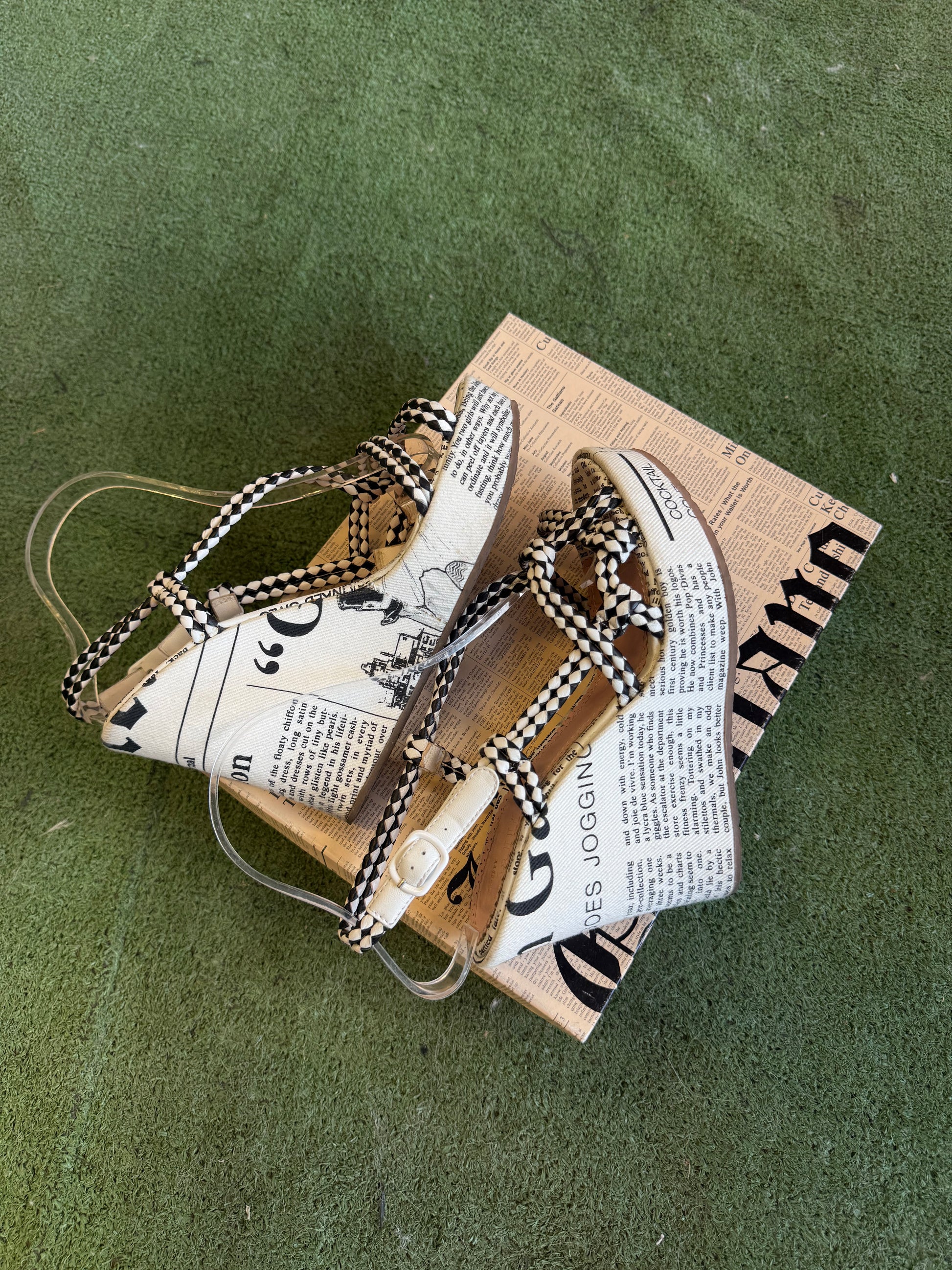 Sandali zeppa John Galliano Gazzette 2000s