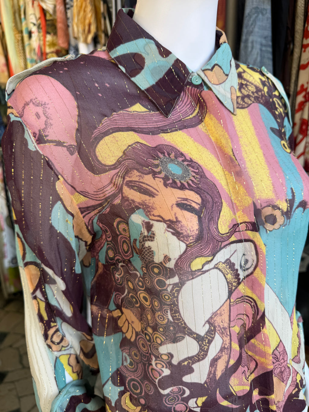Completo Roberto Cavalli Just Sirena e fiori 2000s