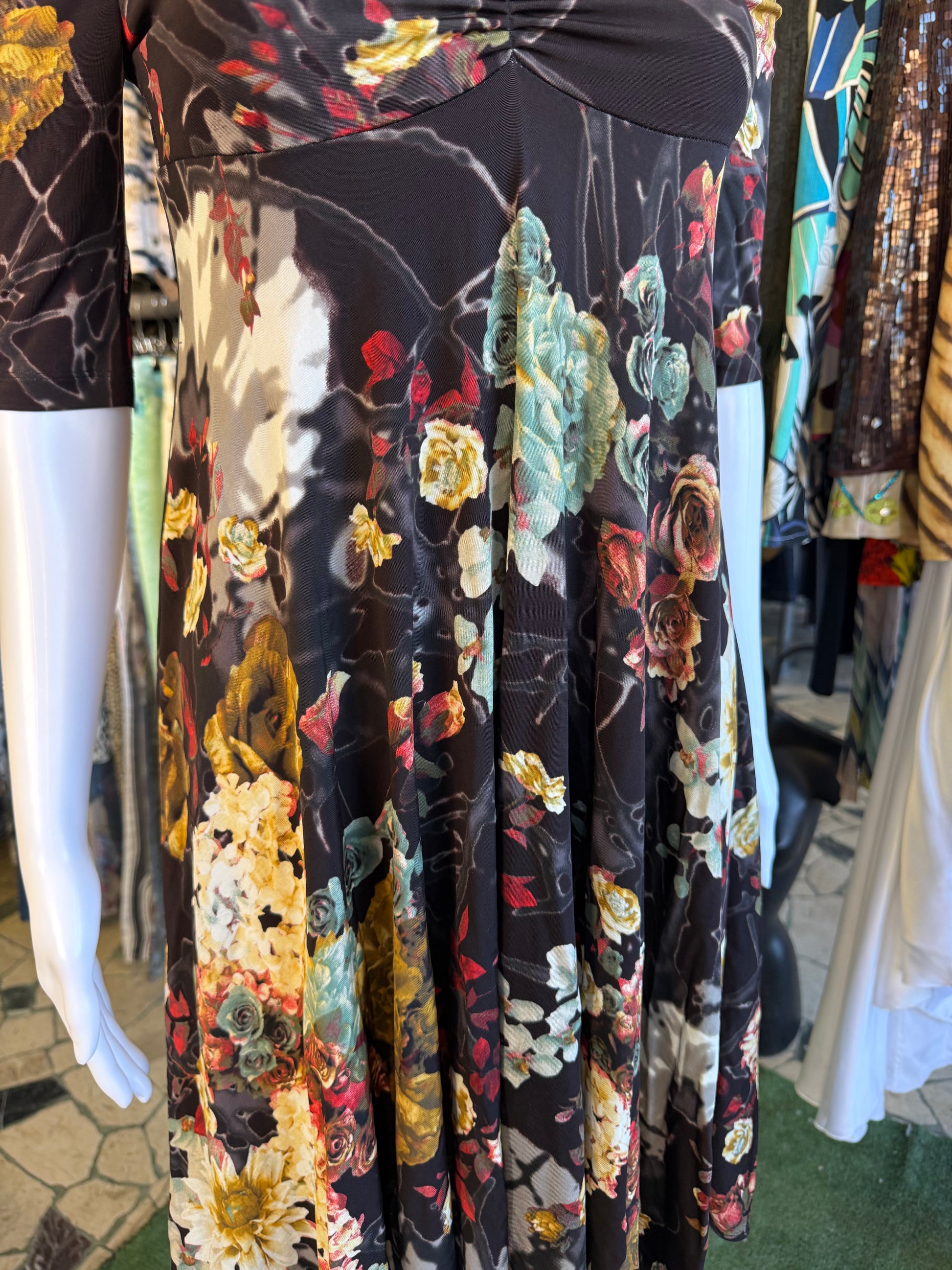 Abito Roberto Cavalli floreale anno 2000s