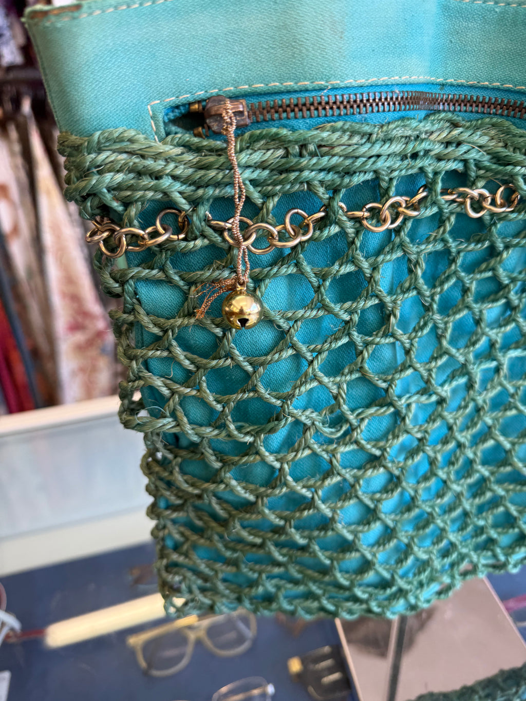 Borsa estiva Roberta Di Camerino paglia intrecciata 60s