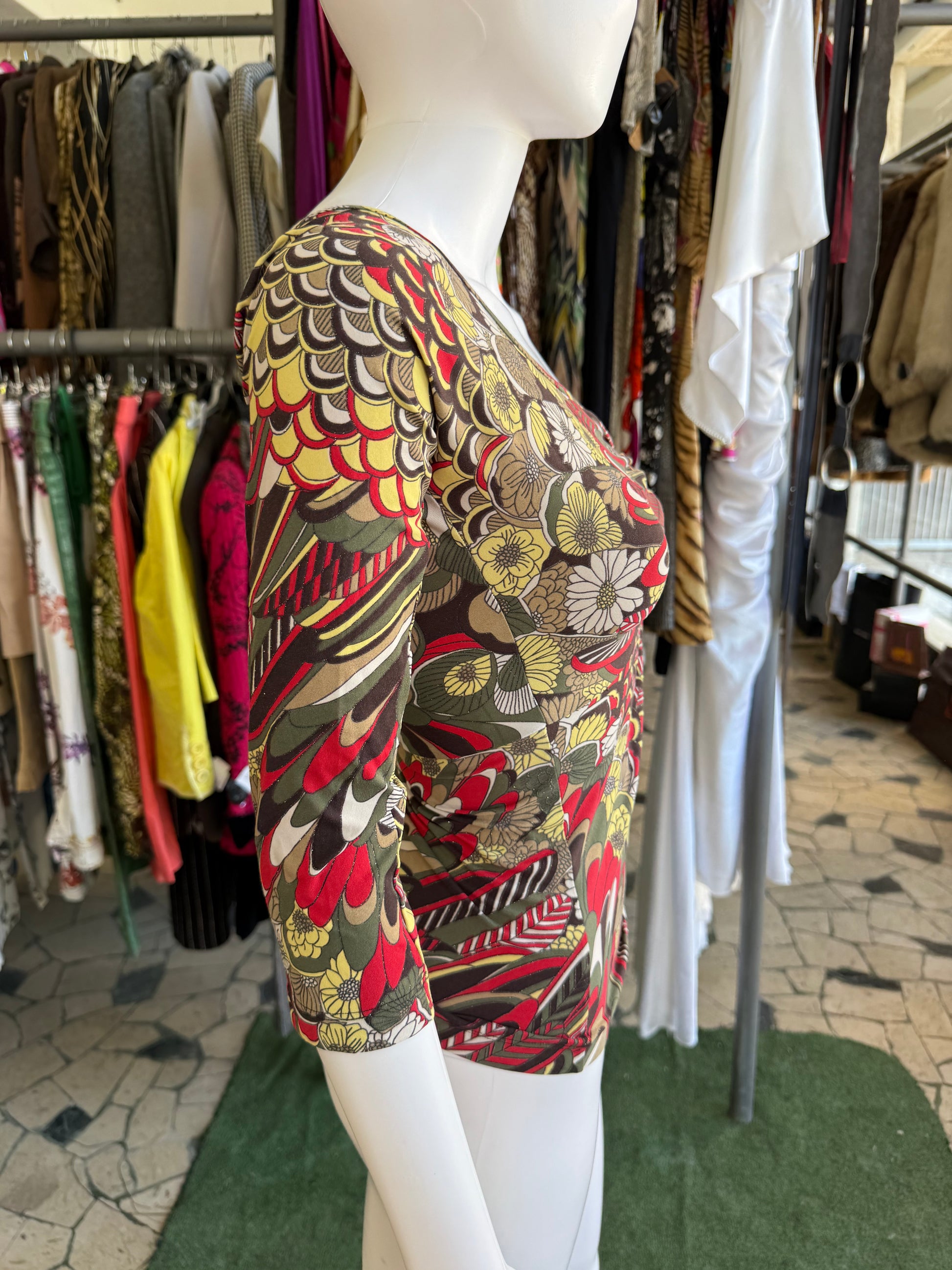 Top Roberto Cavalli astratto 2000s