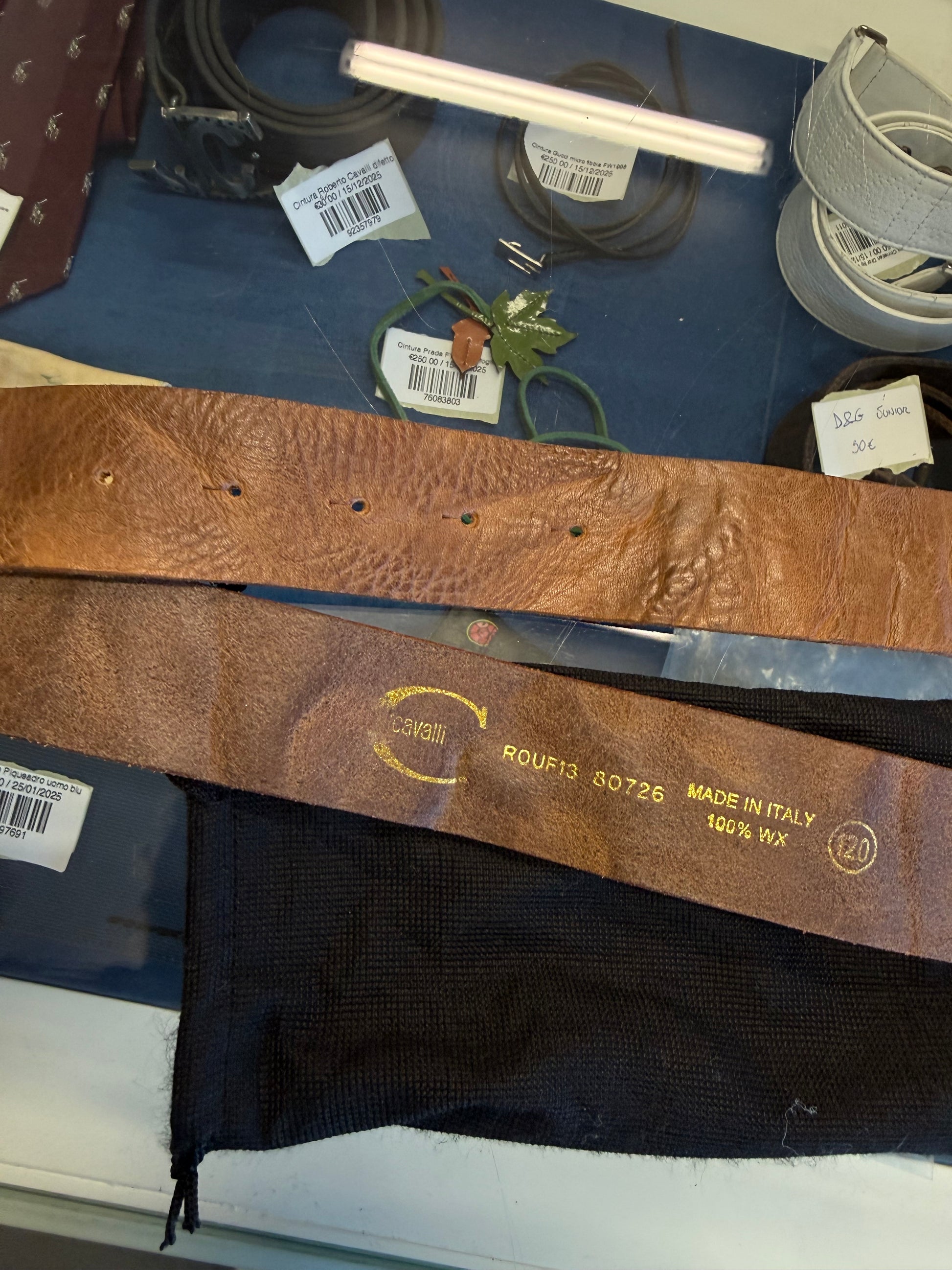 Cintura Roberto Cavalli Just 2000” fibbia rombo nuova con cartellino
