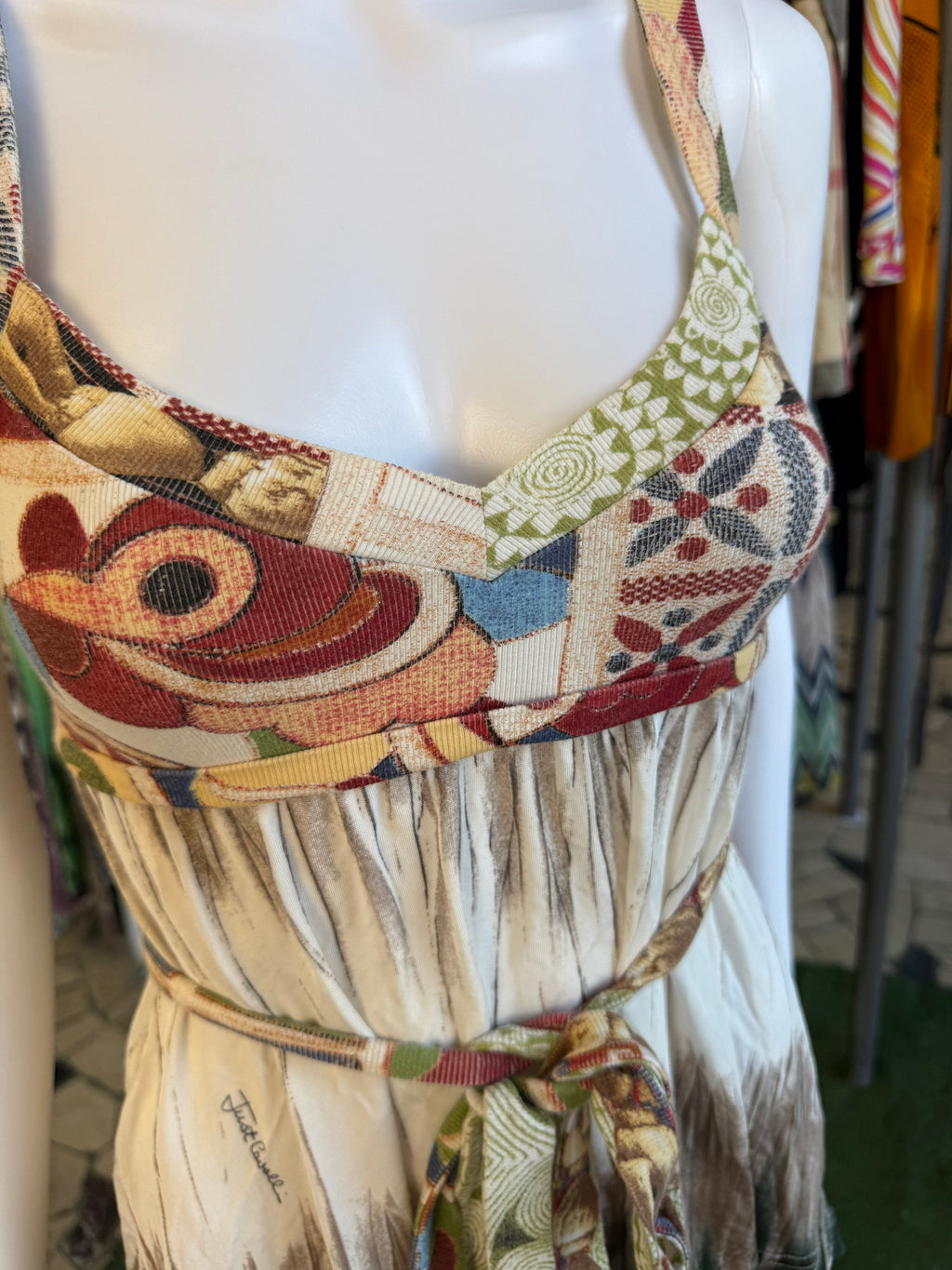 Top Roberto Cavalli SS2006 patchwork maiolica