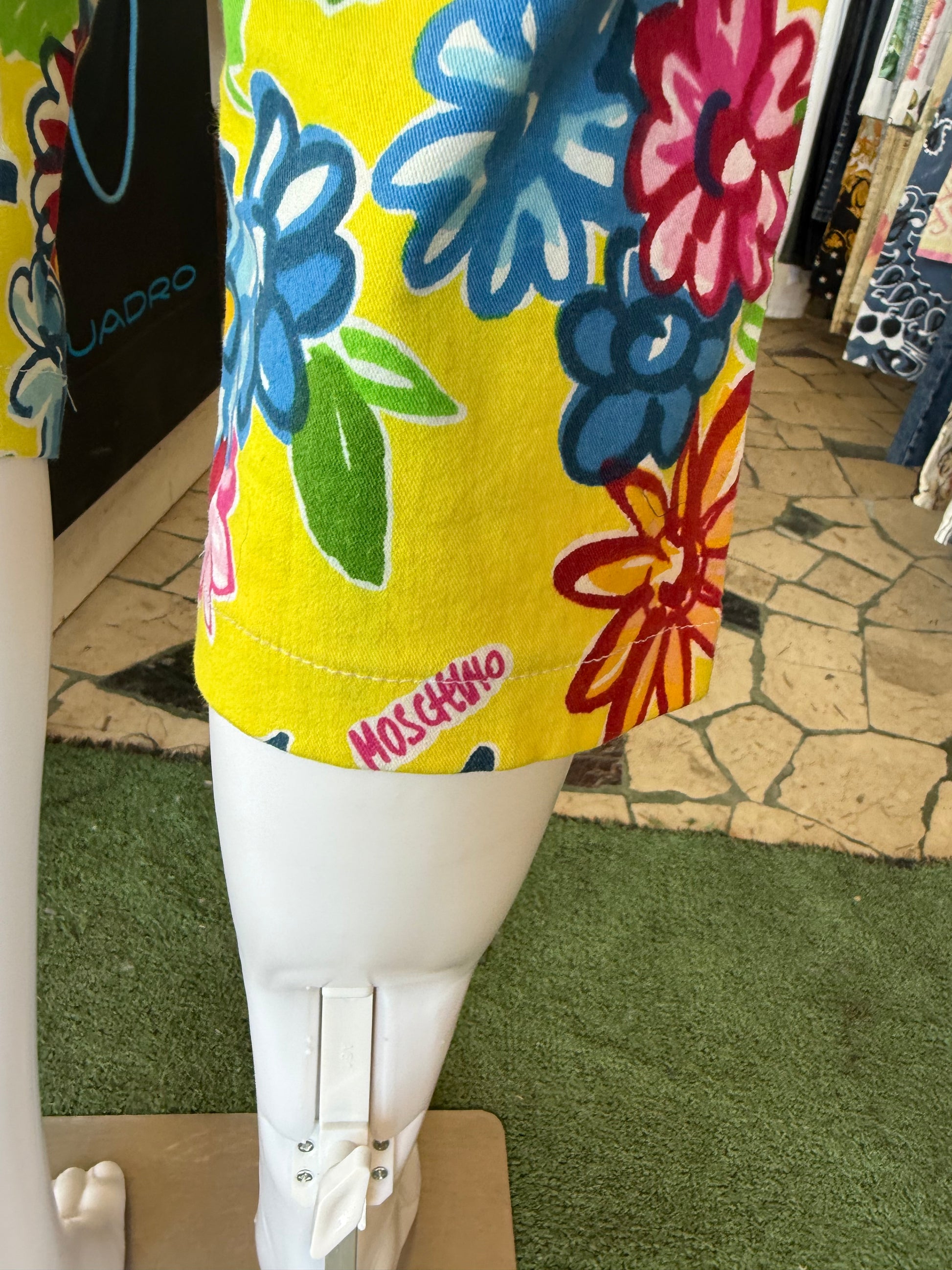 Jeans Moschino Capri fiori 2000s