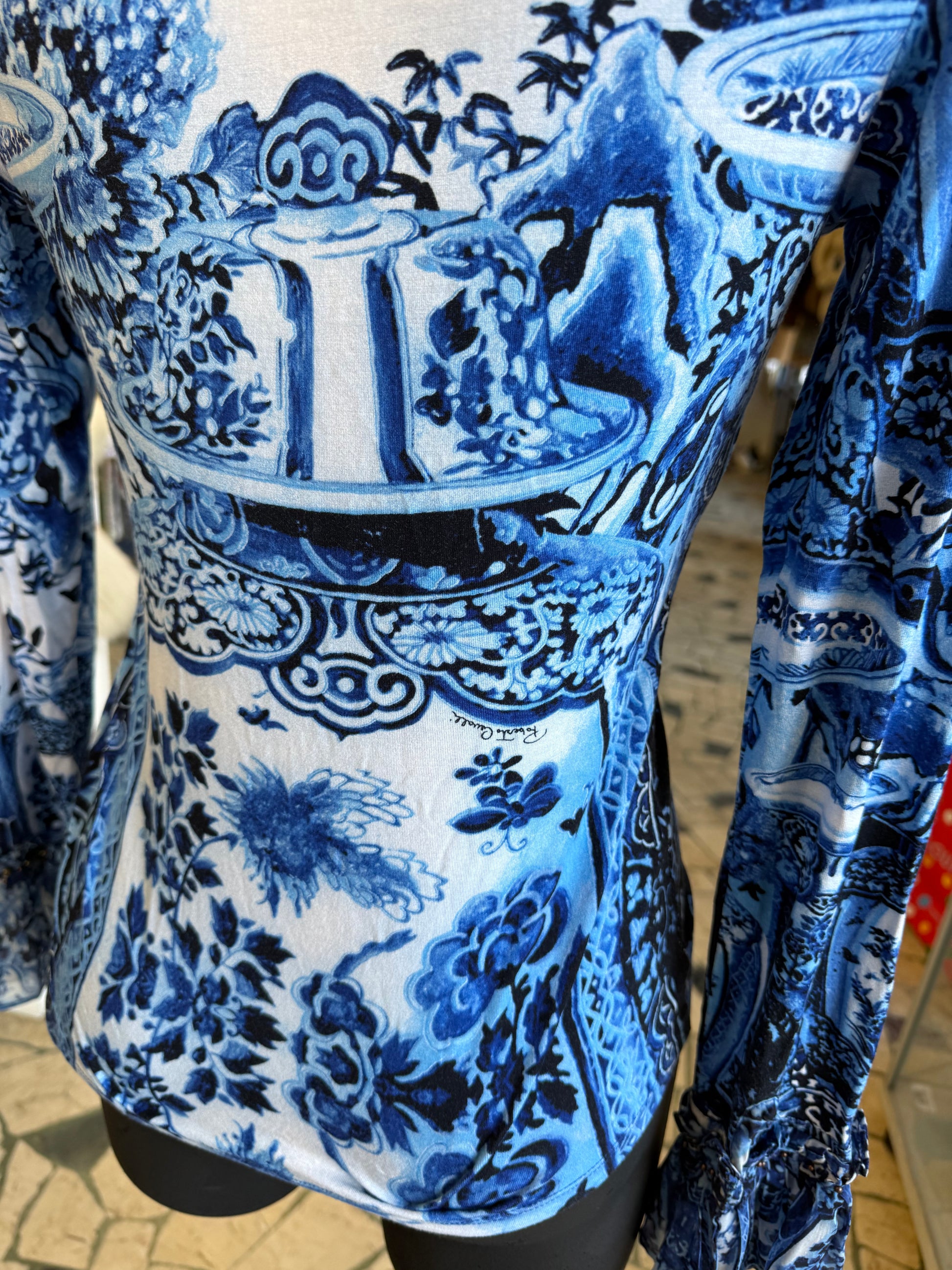 Top Roberto Cavalli FW2005 Vaso cinese