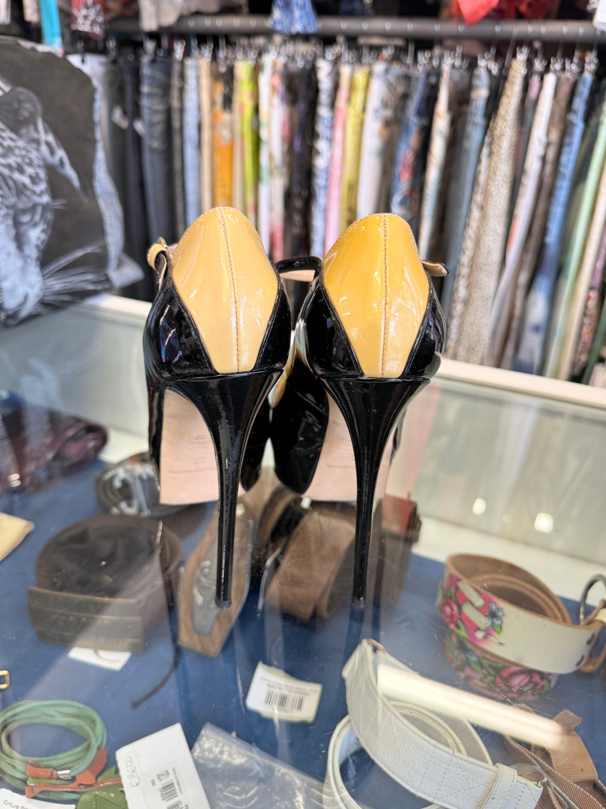 Décolleté Gianmarco Lorenzi 14 cm vernice