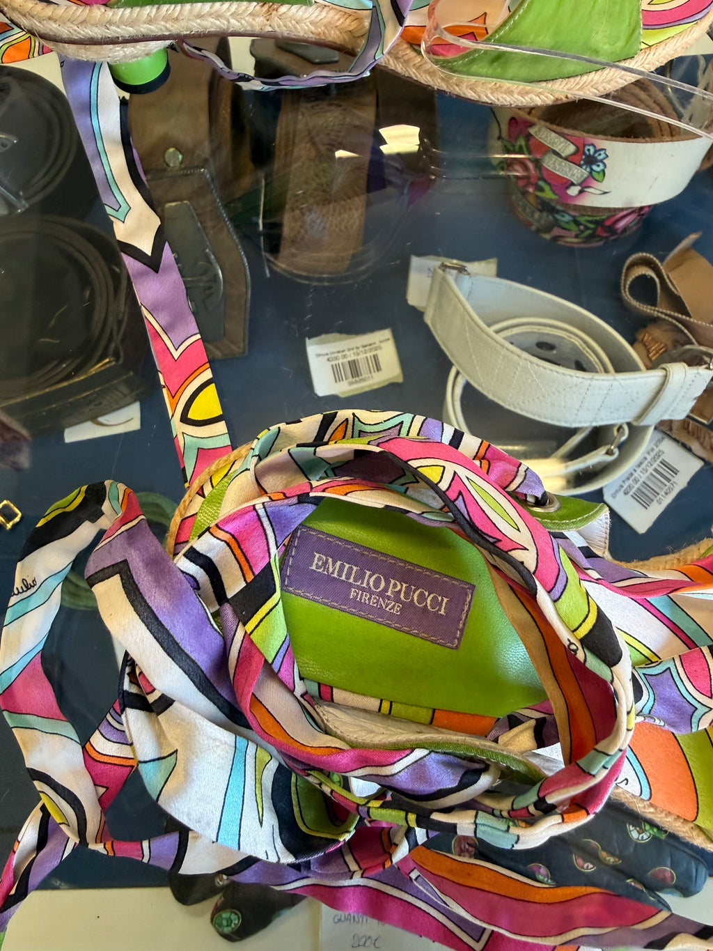 Sandali Emilio Pucci alla schiava espadrialis 2000s
