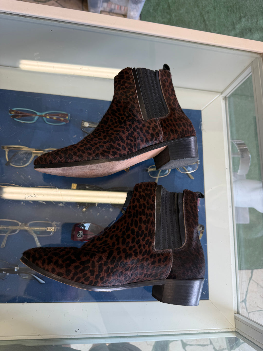Polacchini Max Mara in cavallino stampa leopardo