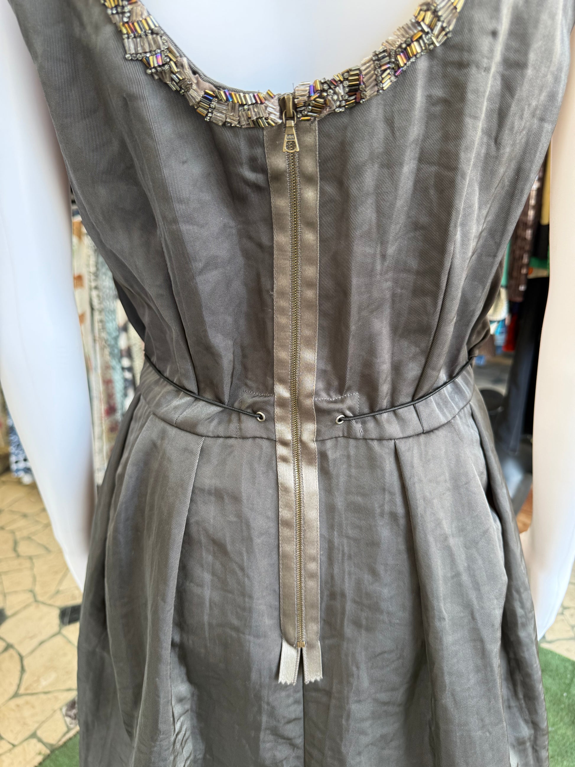 Abito Marni in nylon ricamato 00s