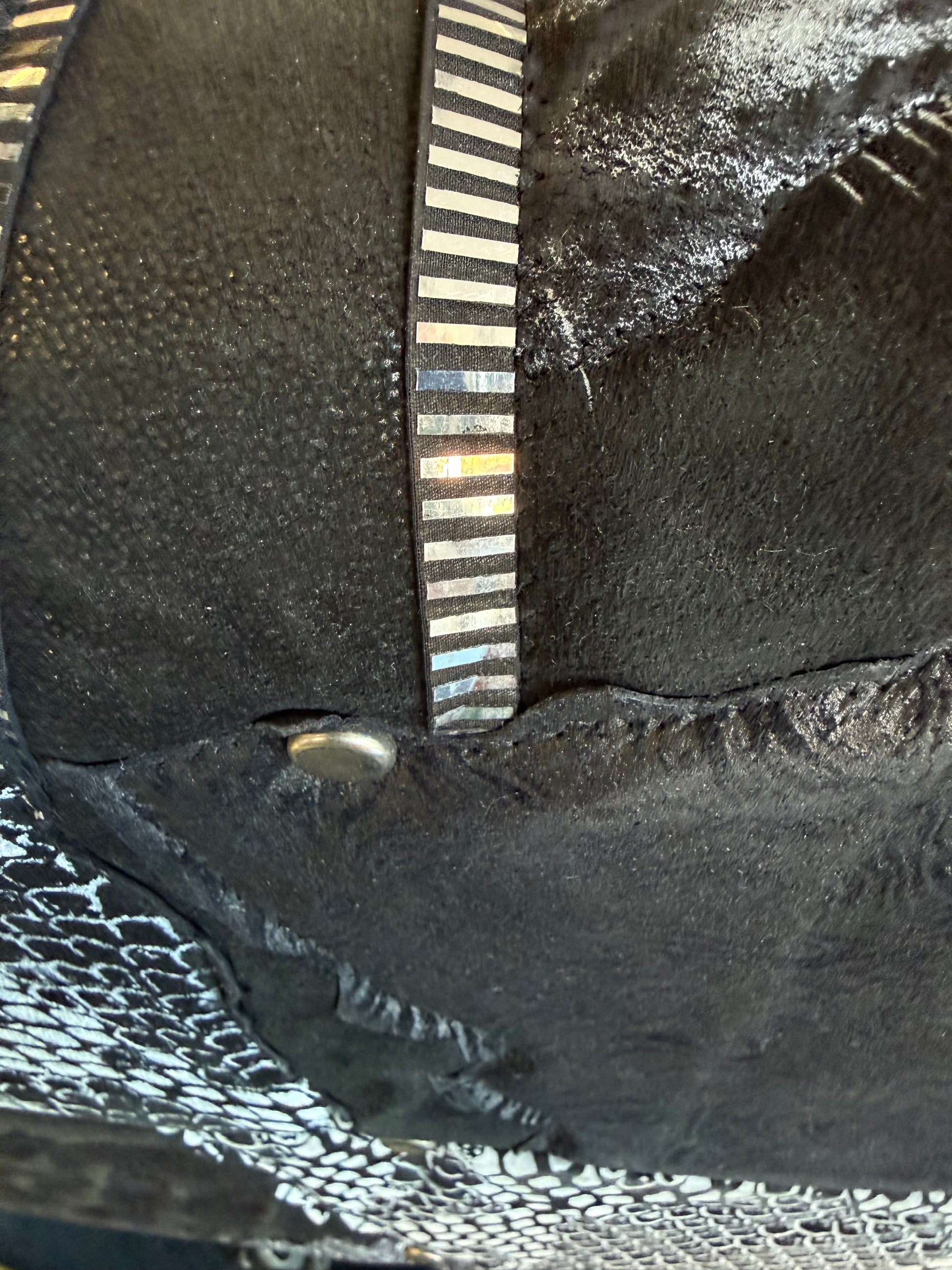 Borsa Roberto Cavalli da viaggio giaguaro patchwork anni 80