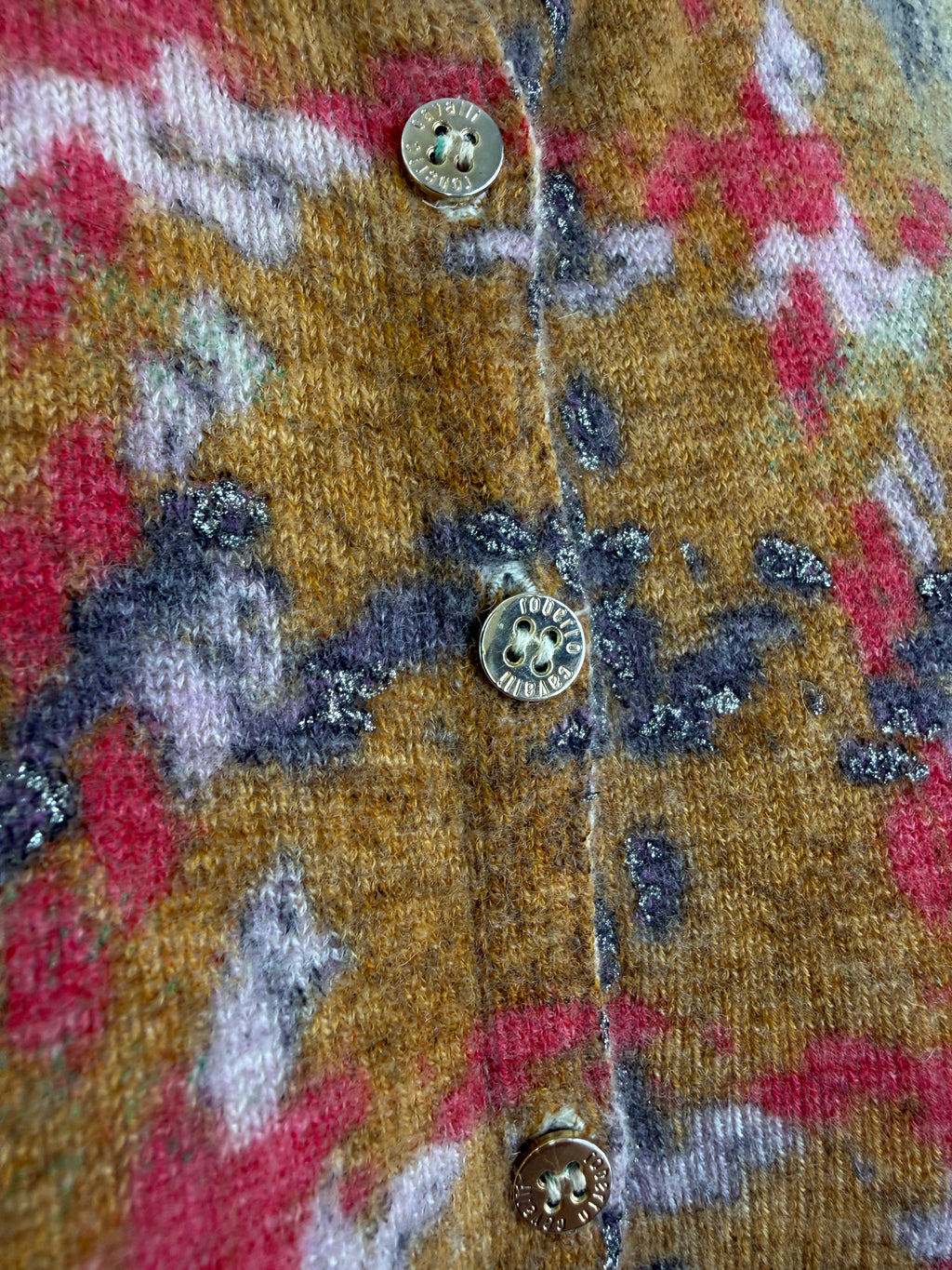Cardigan Roberto Cavalii FW2002 pied de poule degradè