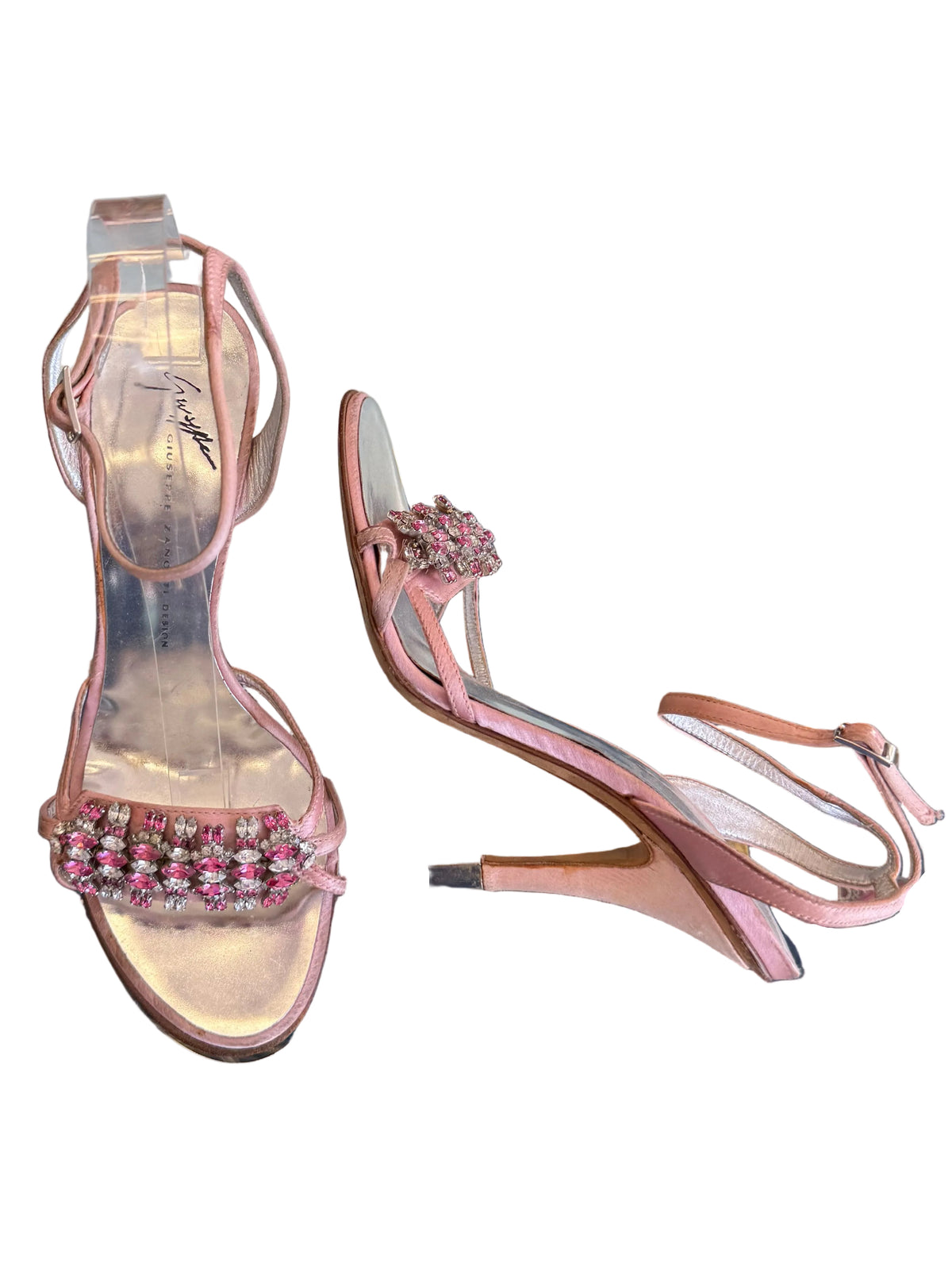Sandali gioiello Giuseppe Zanotti rosa 00s