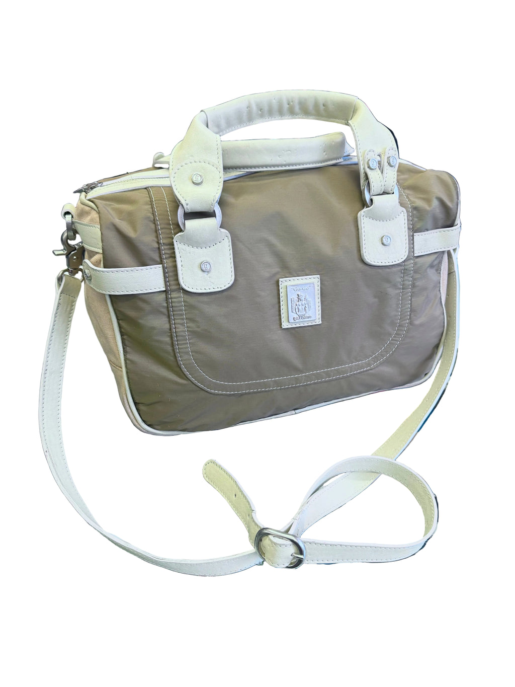 Borsa John Galliano pelle e nylon