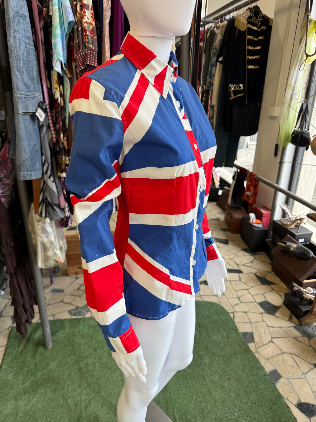 Camicia Dolce & Gabbana SS2002 Union Jack Regno Unito 🇬🇧