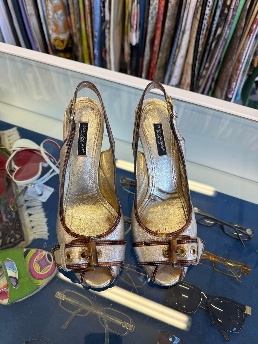 Sandali Dolce & Gabbana tartarugati primi anni 2000