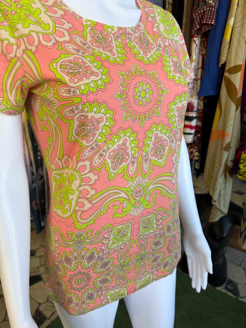 T-shirt Escada paisley 2000s