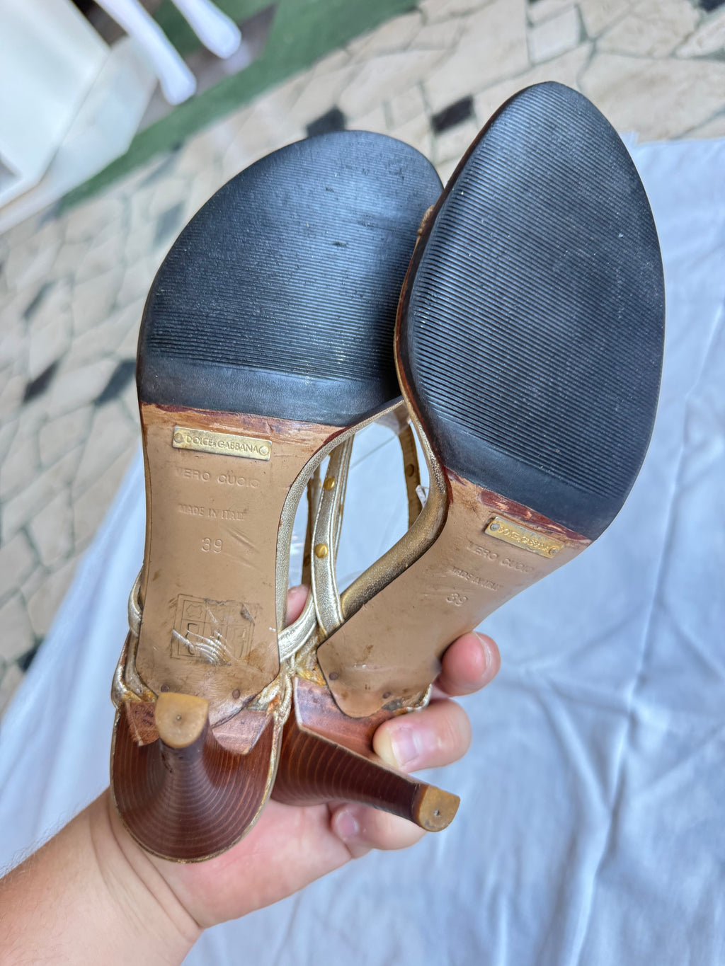 Sandali Dolce & Gabbana croce gioiello  00s