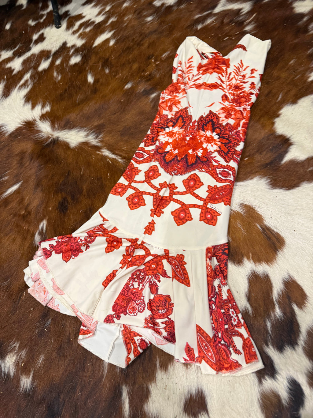 Abito fiori e paisley Roberto Cavalli SS2007