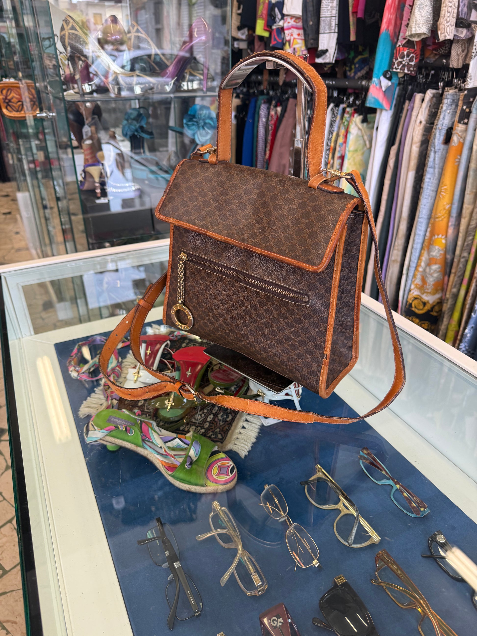 Borsa Celine Macadam a mano o tracolla 80s
