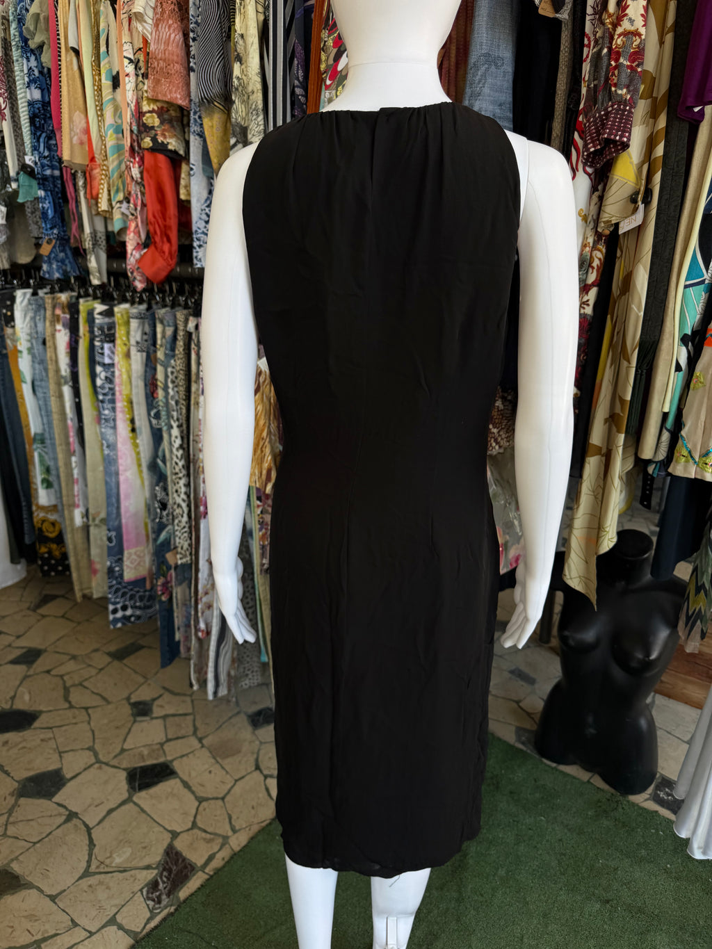 Abito Moschino fiore seta 2000s