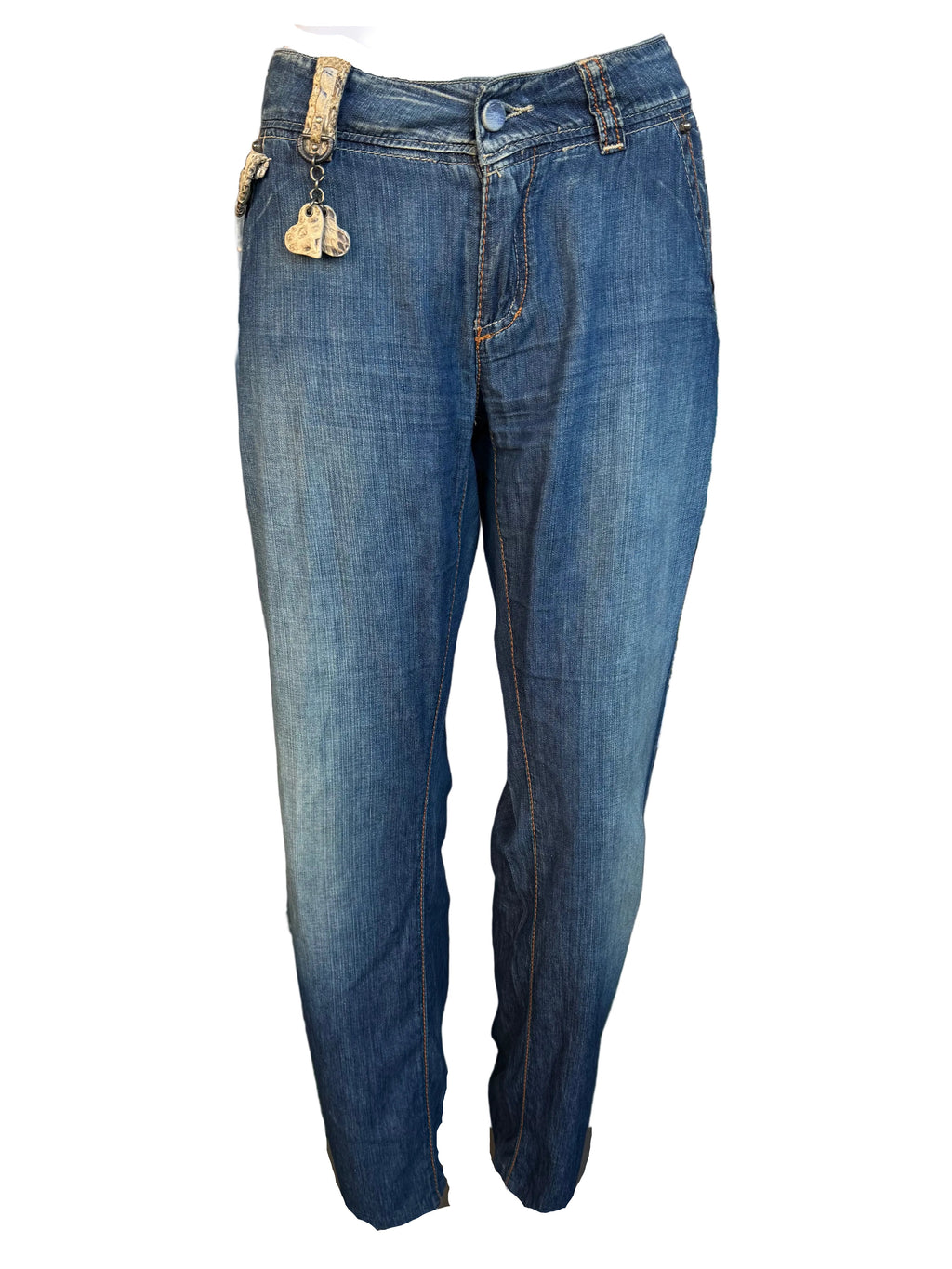 Jeans Roberto Cavalli FW2005 dettagli in pitone