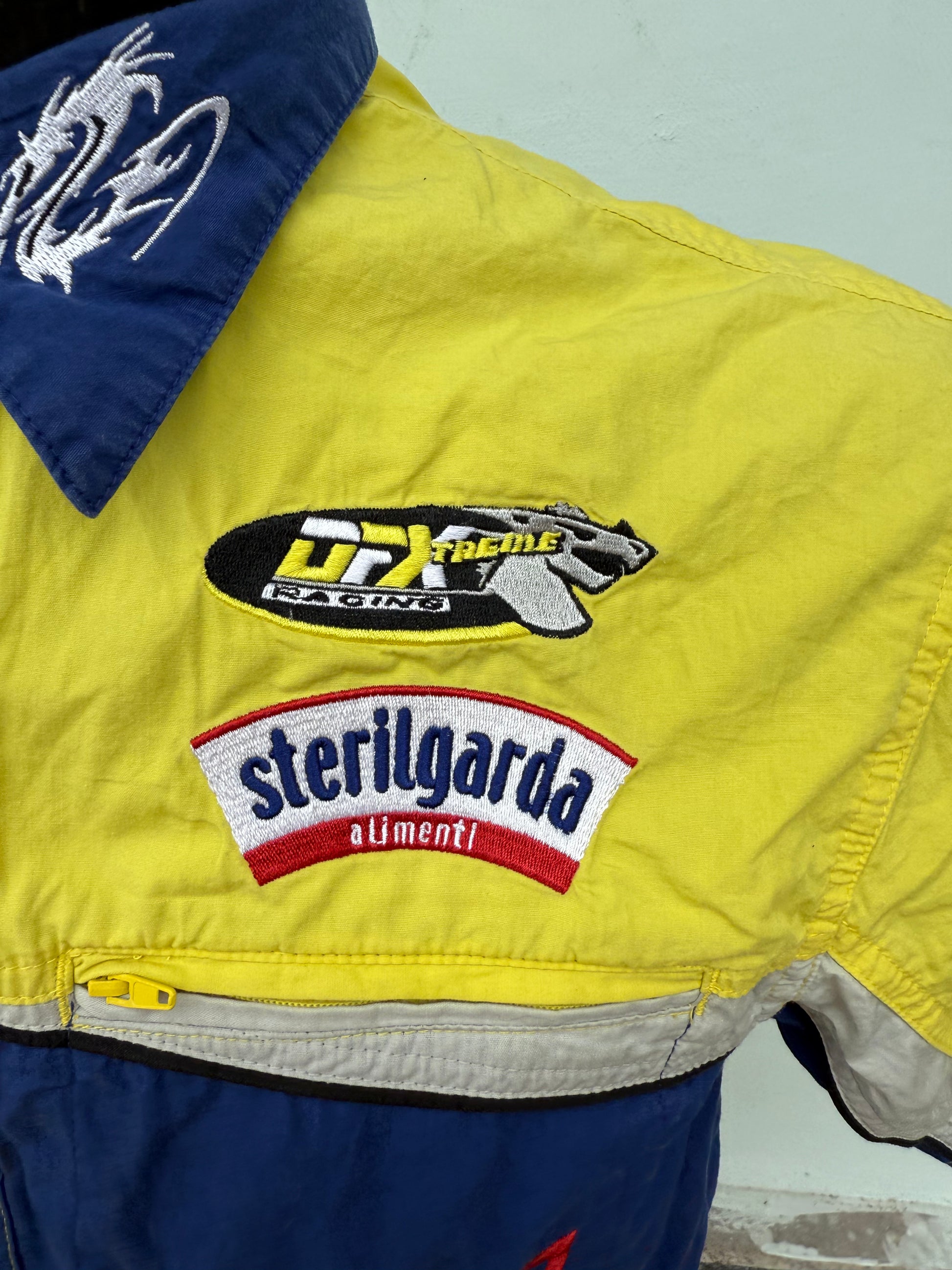 Camicia sportiva ciclista con ricami sponsor