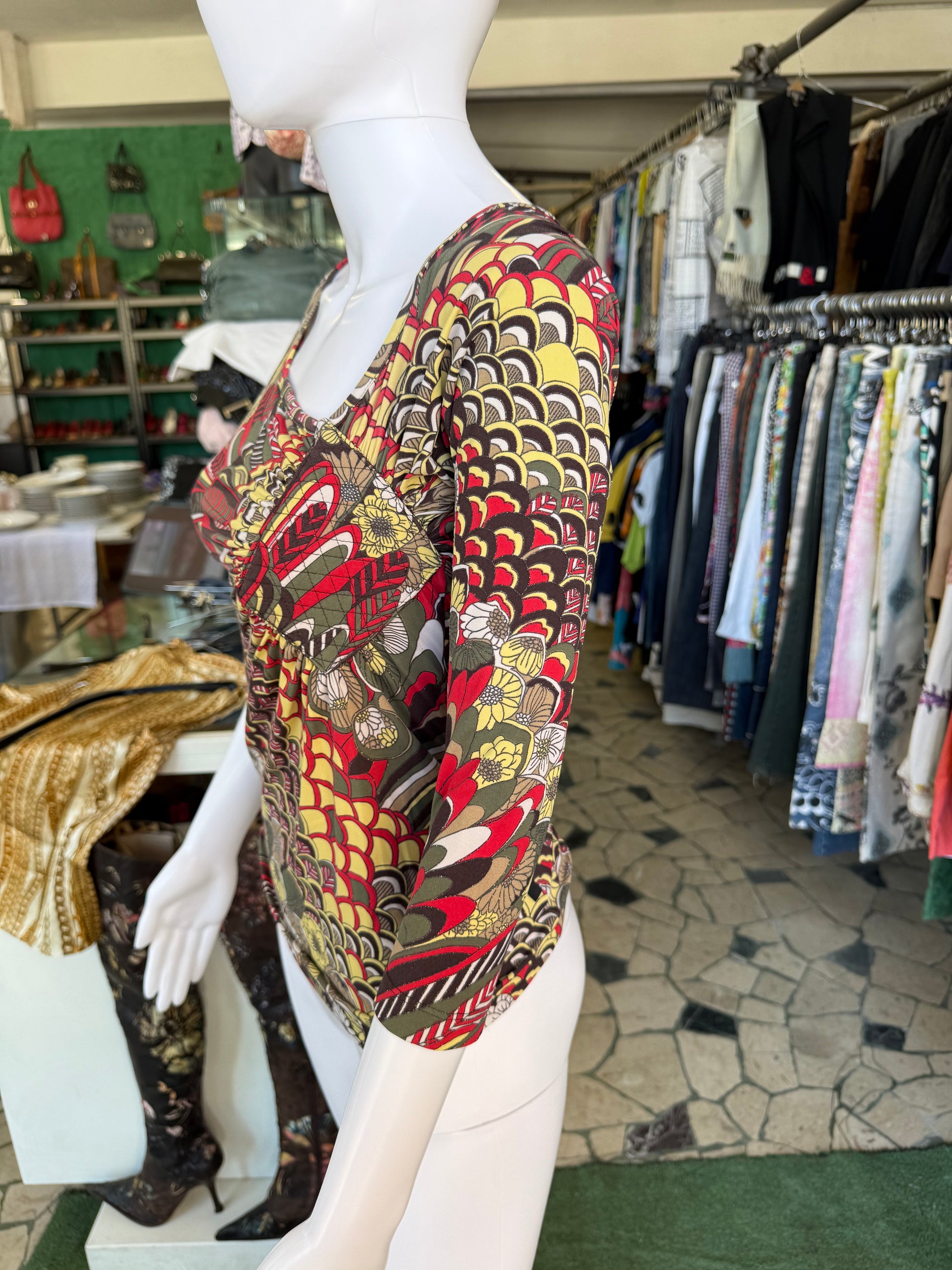 Top Roberto Cavalli astratto 2000s